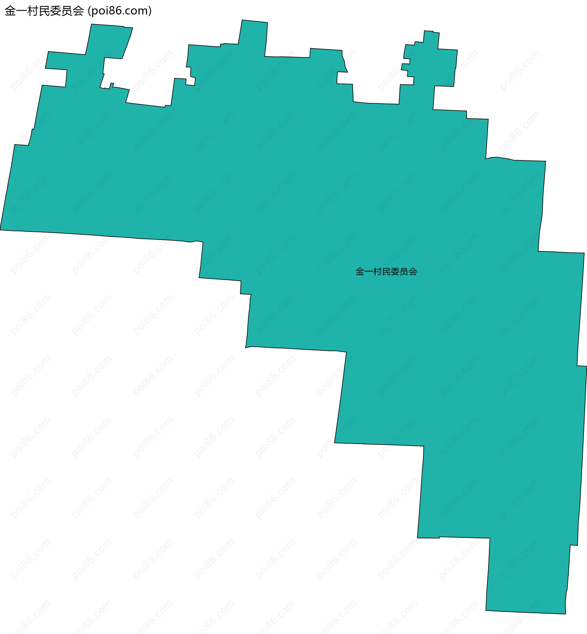 金一村民委员会边界地图