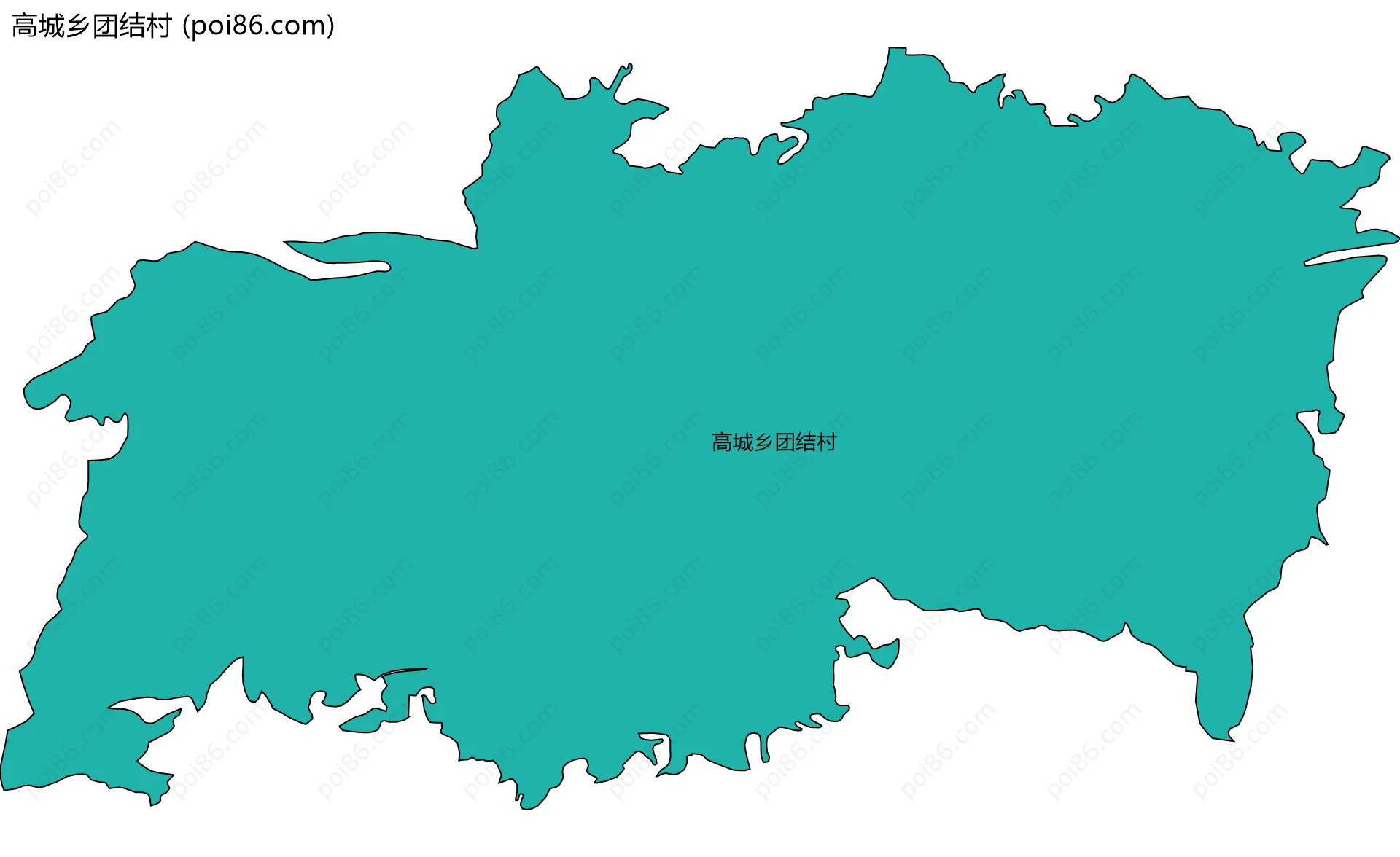 高城乡团结村边界地图