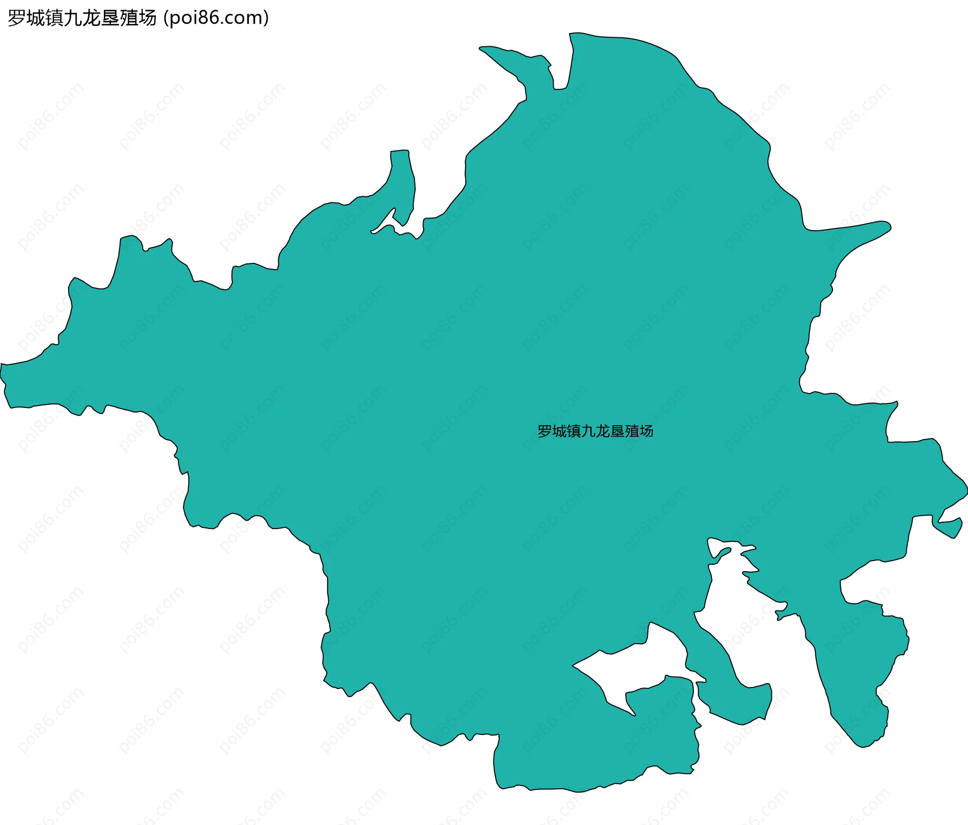 罗城镇九龙垦殖场边界地图