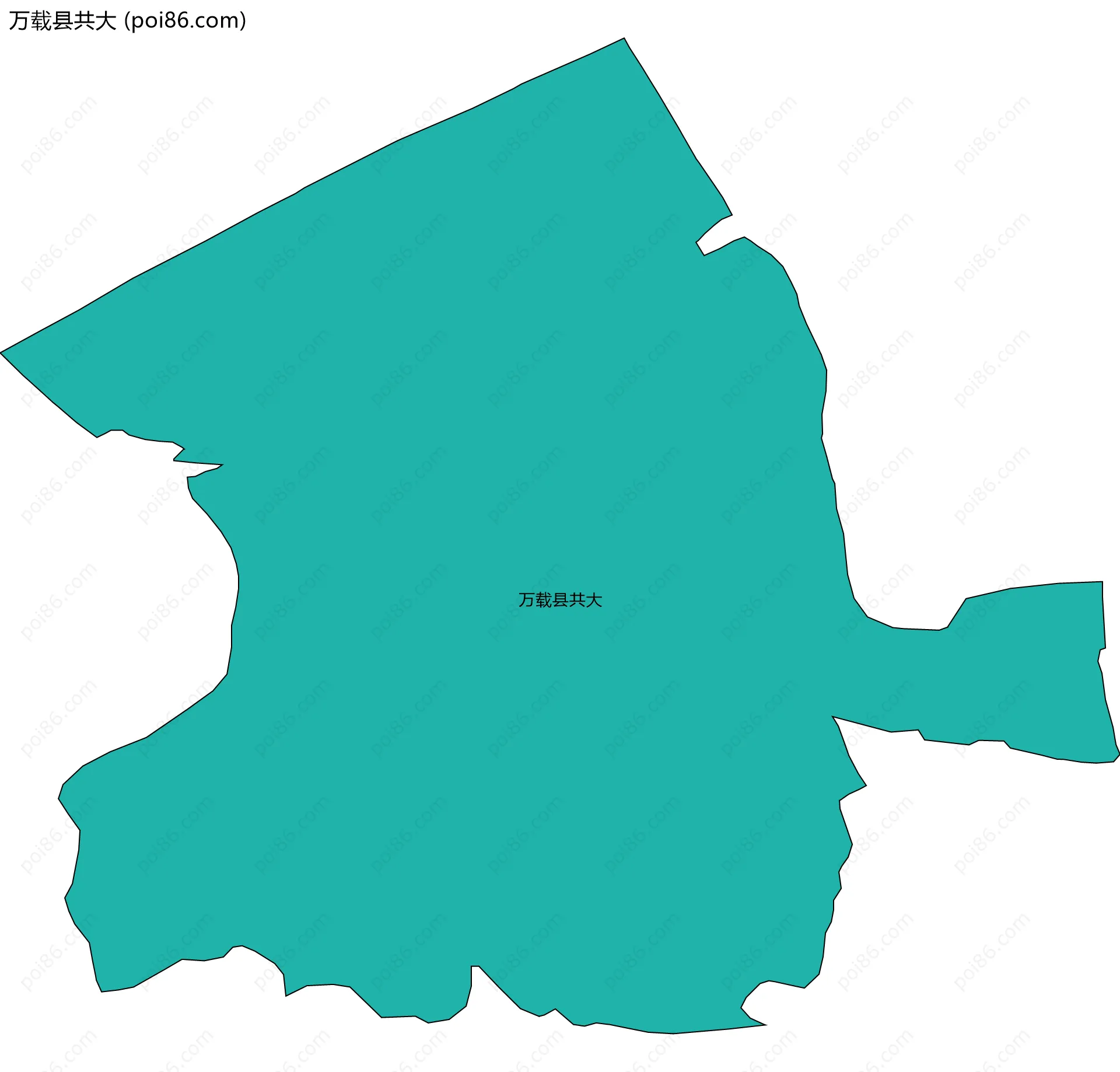 万载县共大边界地图