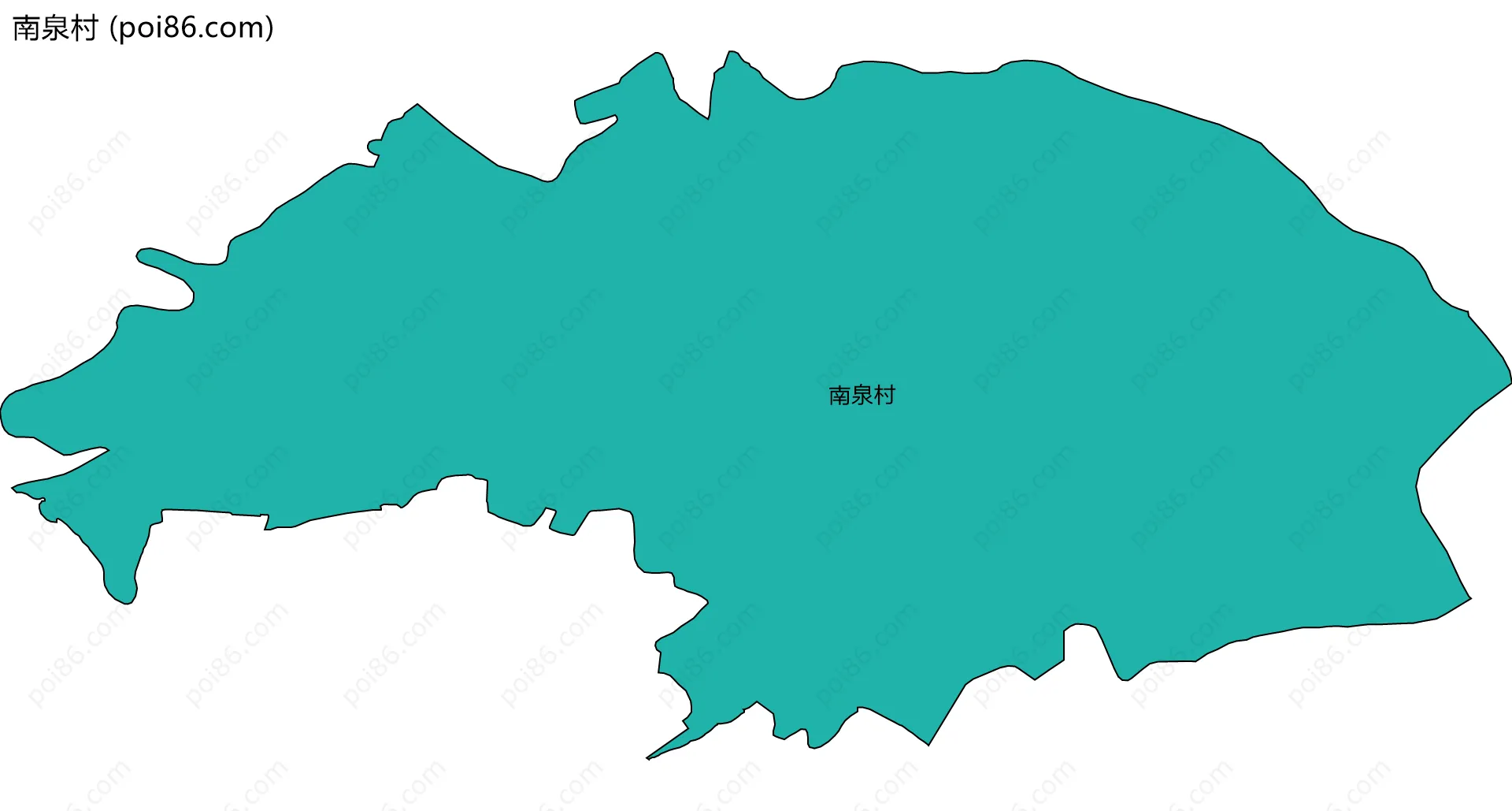 南泉村边界地图