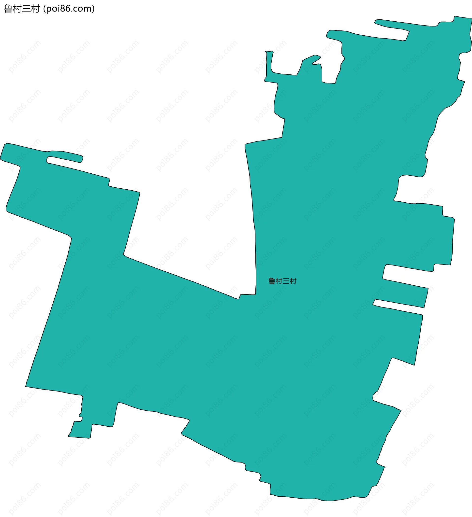 鲁村三村边界地图