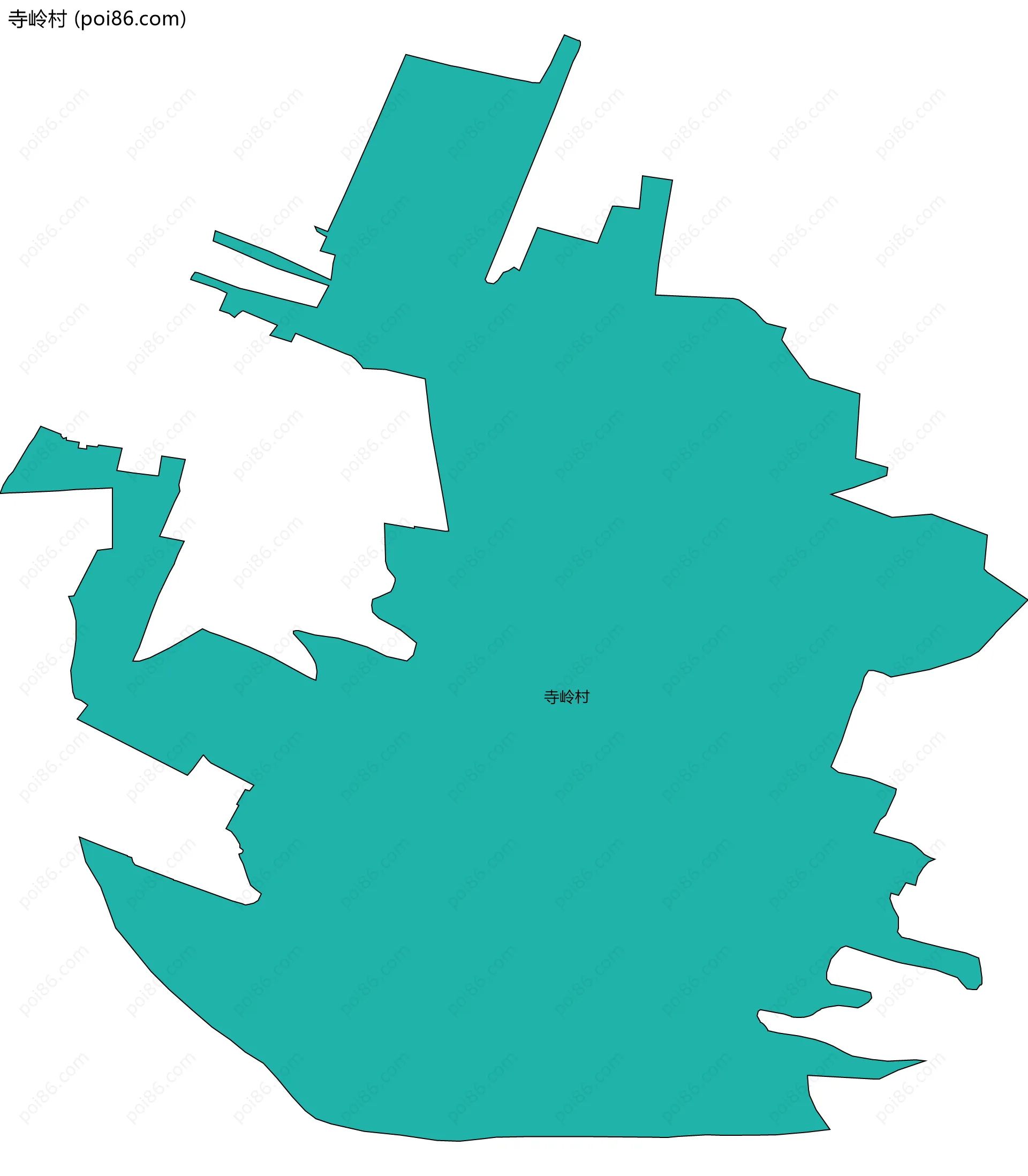 寺岭村边界地图