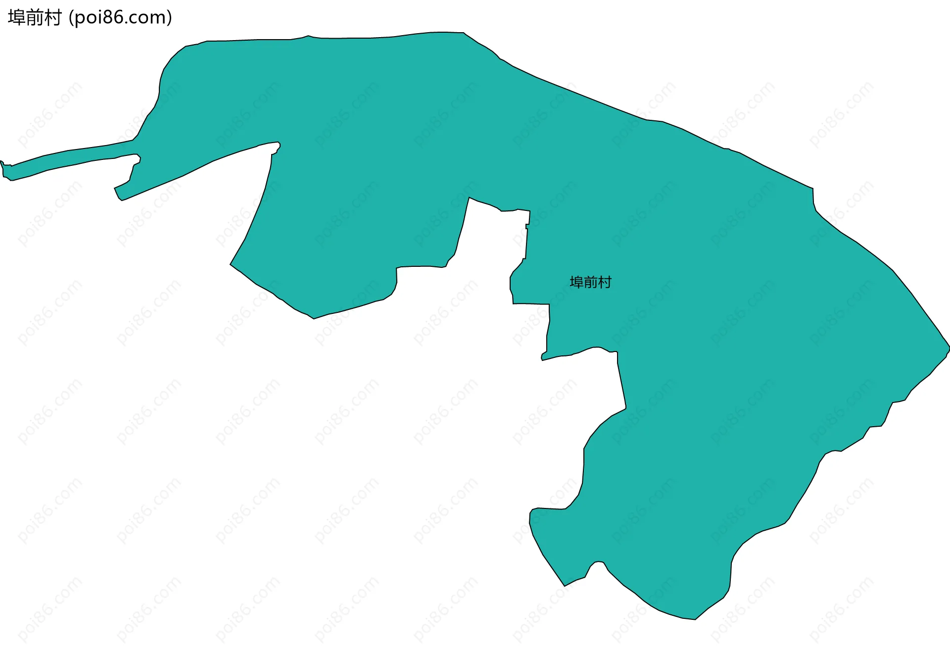 埠前村边界地图