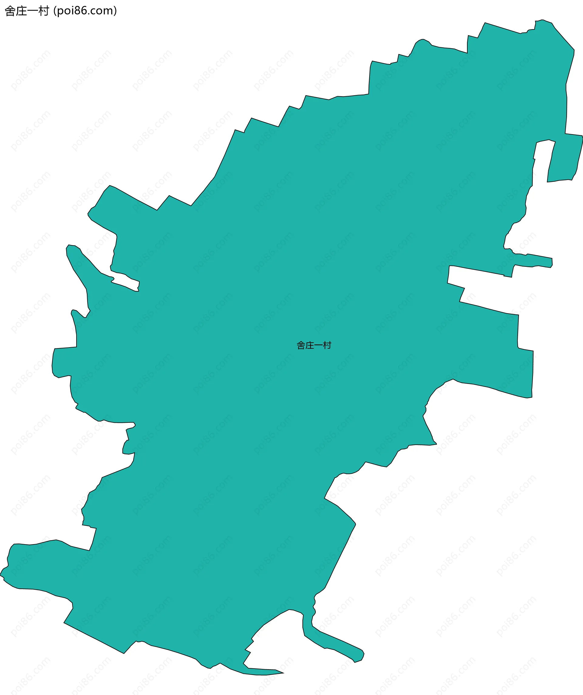 舍庄一村边界地图