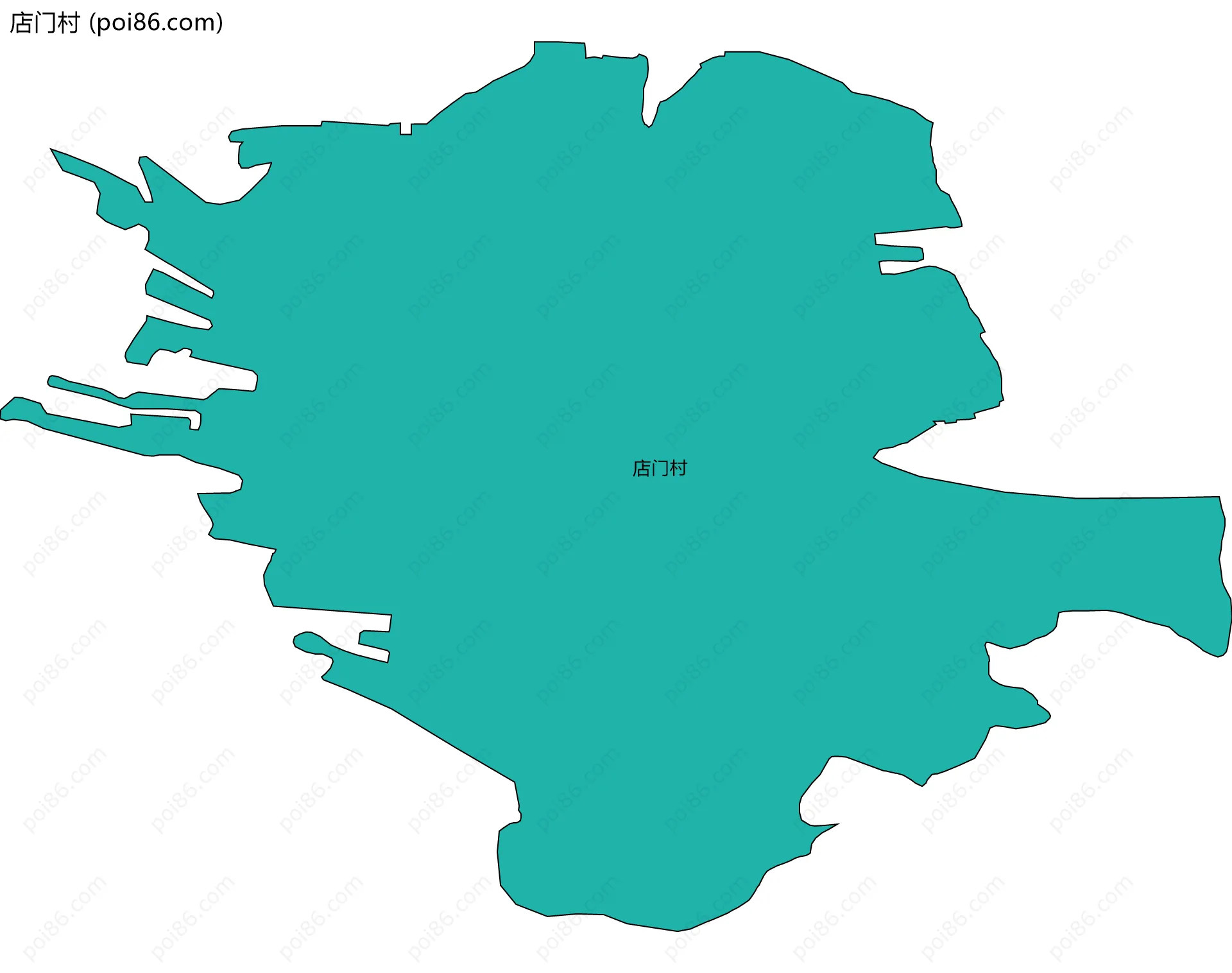 店门村边界地图