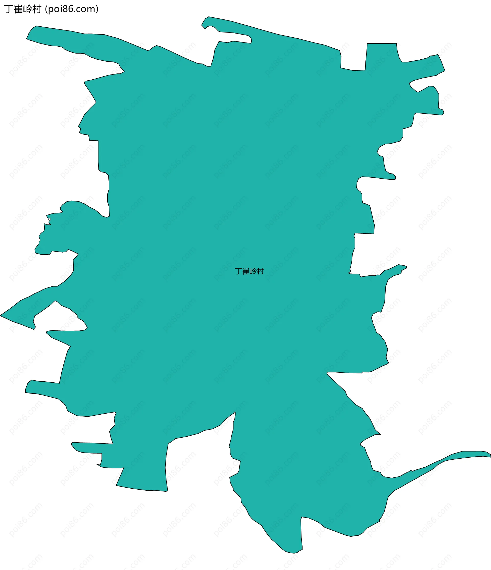 丁崔岭村边界地图