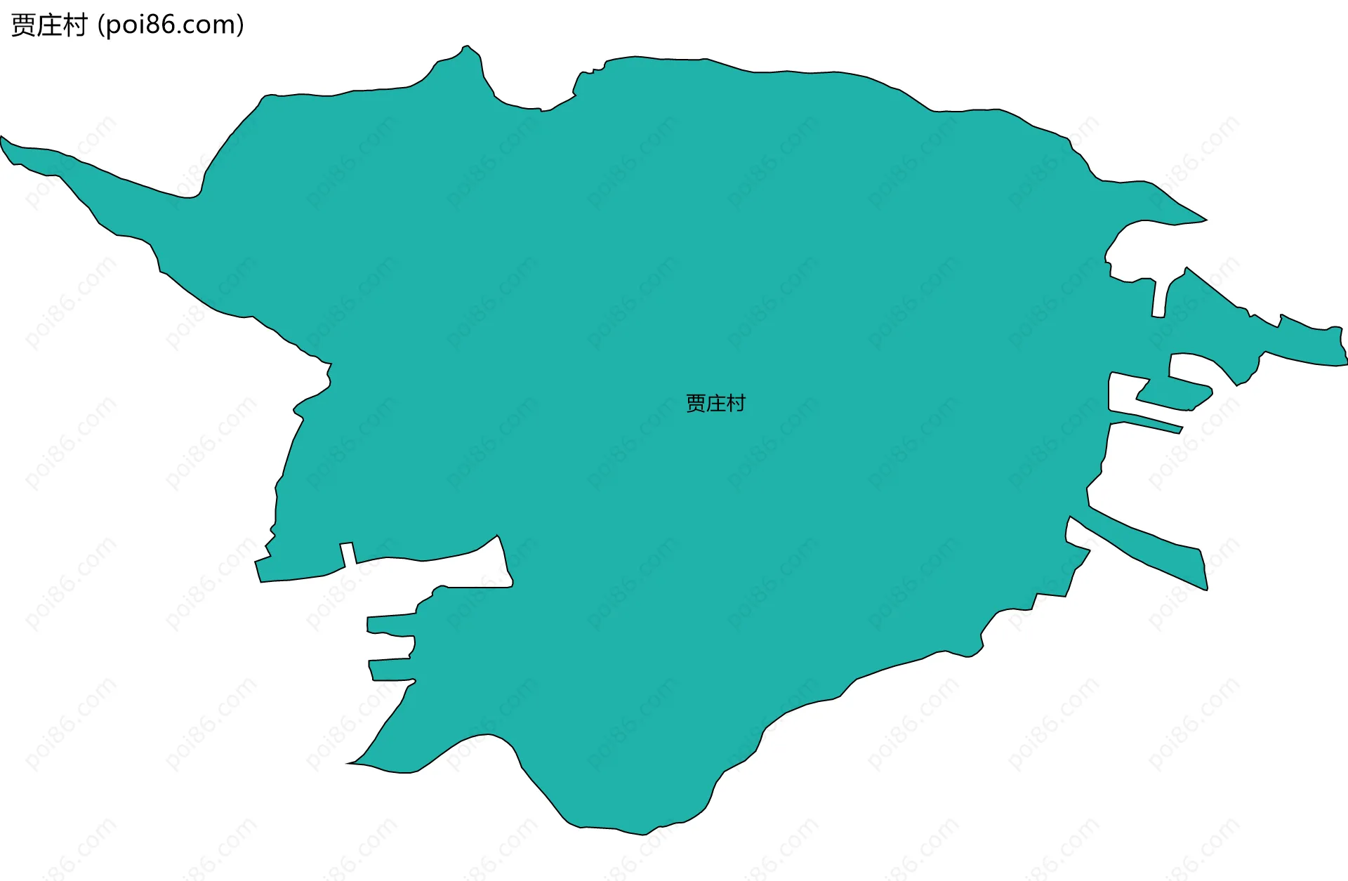 贾庄村边界地图