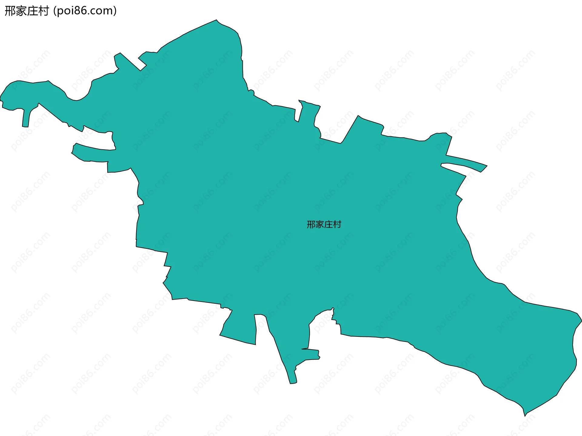 邢家庄村边界地图