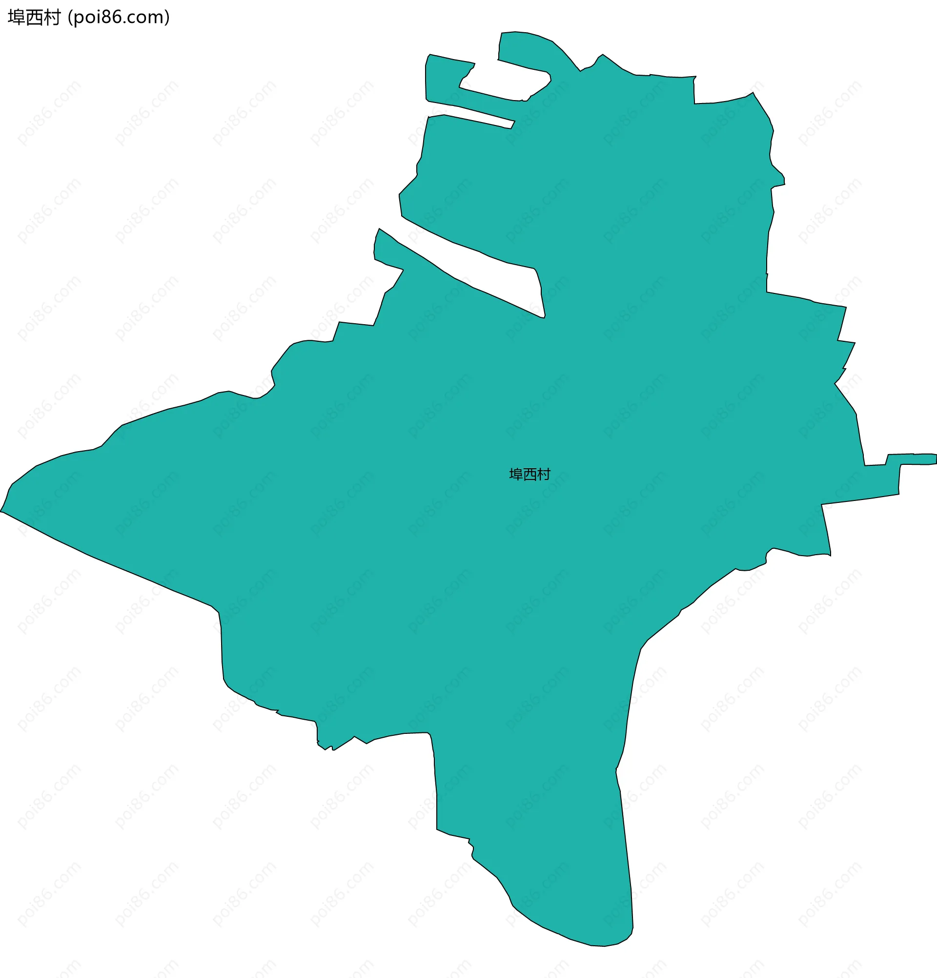 埠西村边界地图