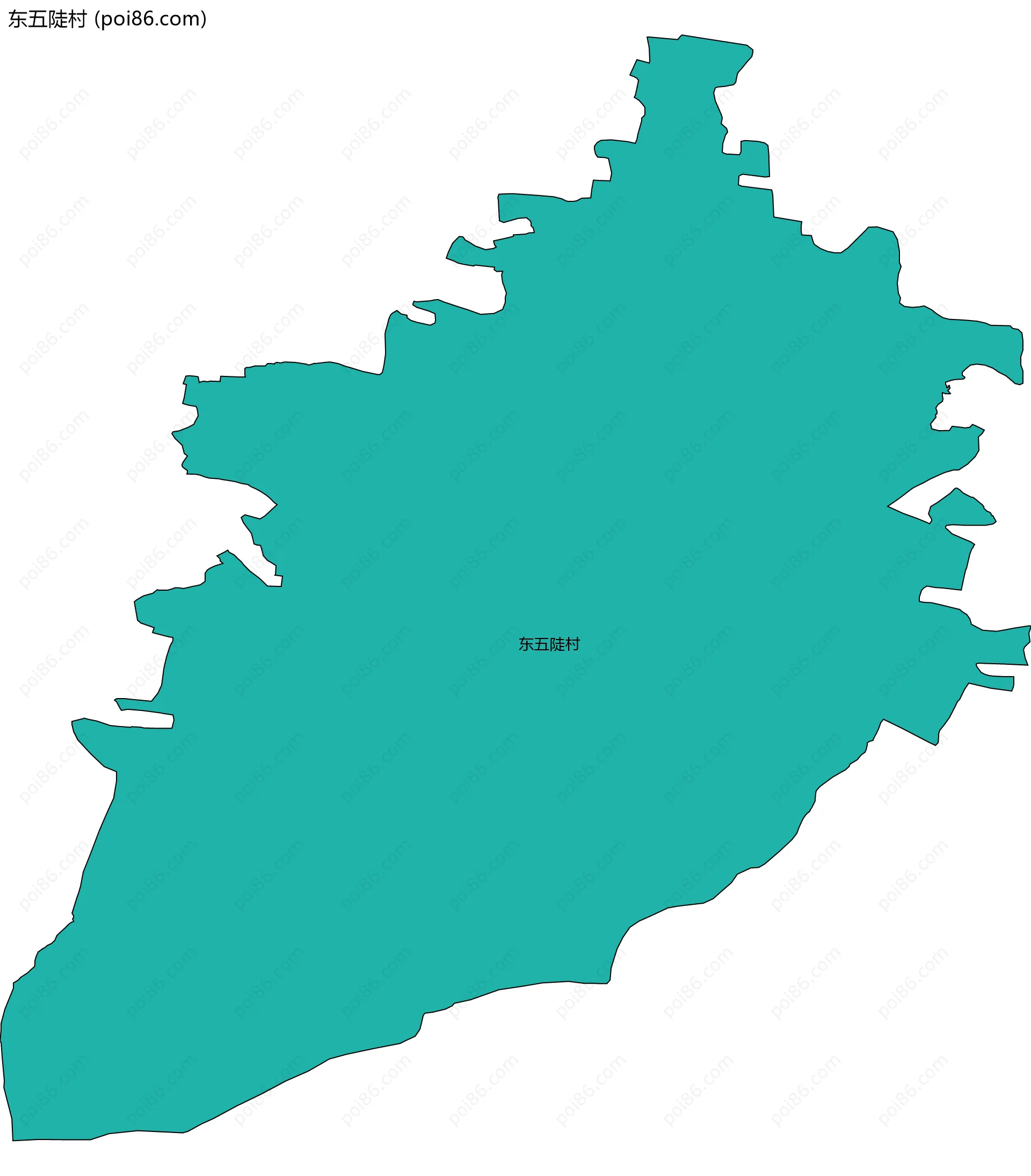 东五陡村边界地图