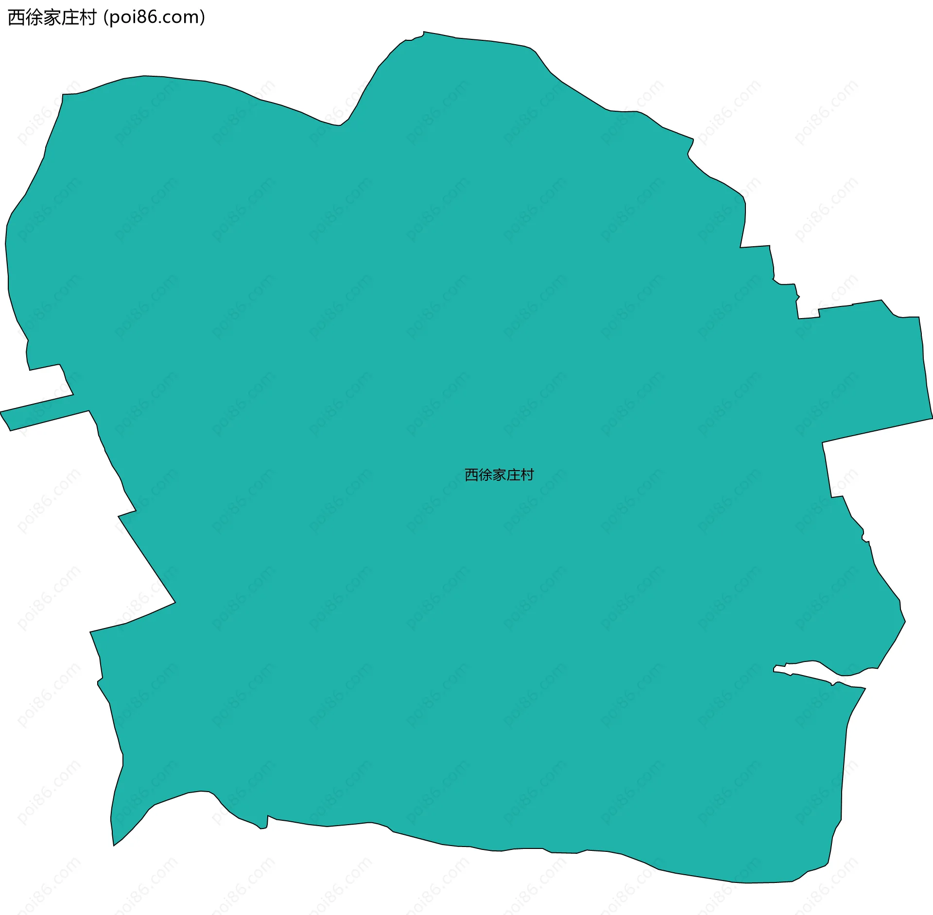西徐家庄村边界地图