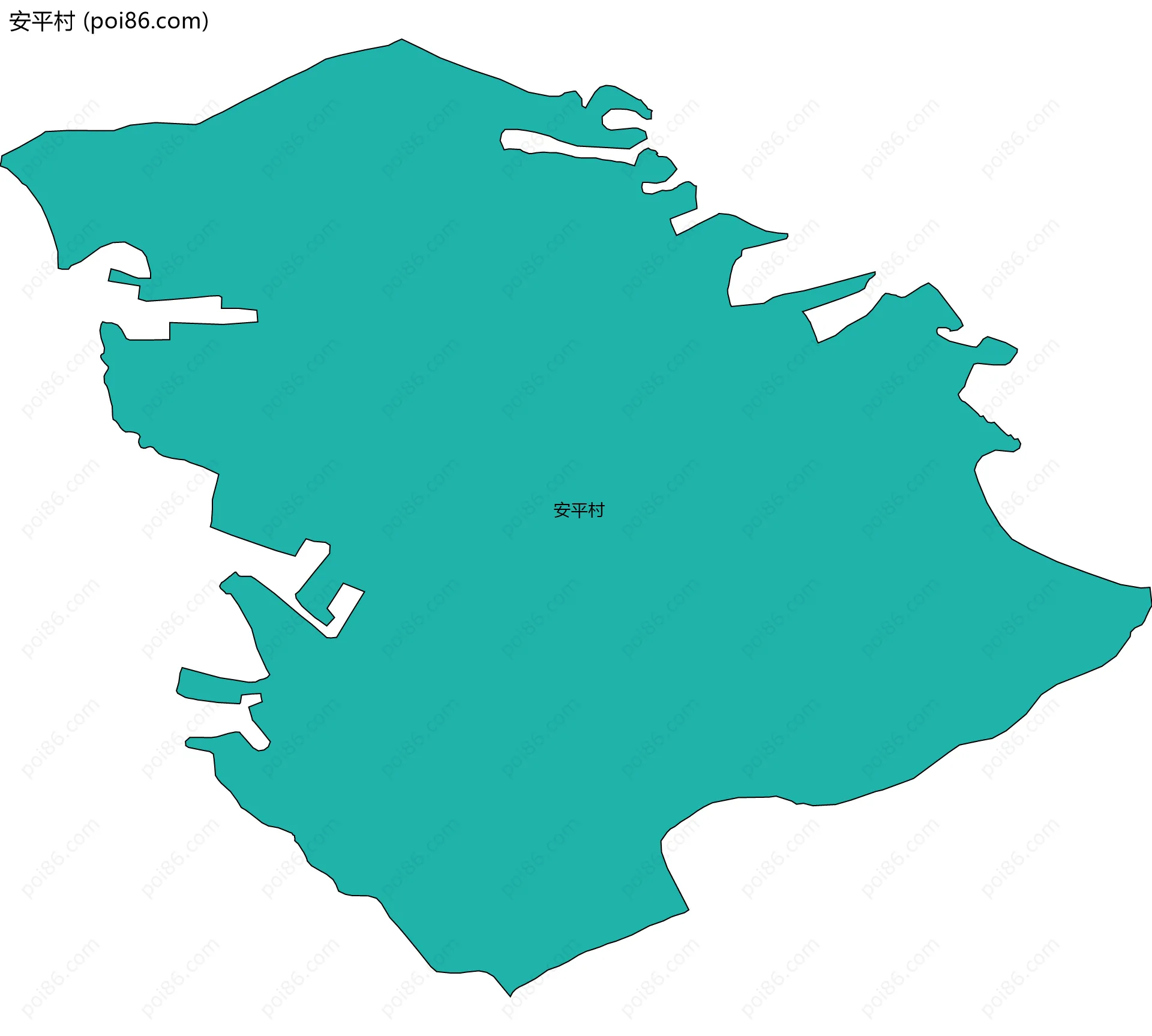安平村边界地图