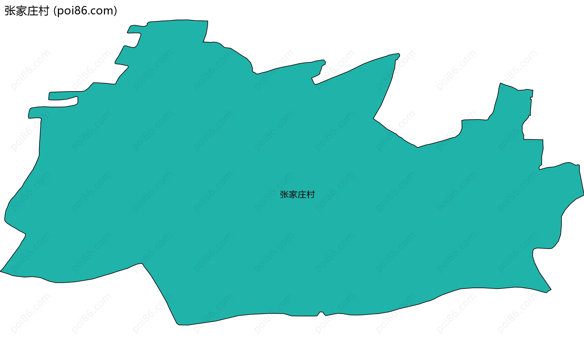 张家庄村边界地图