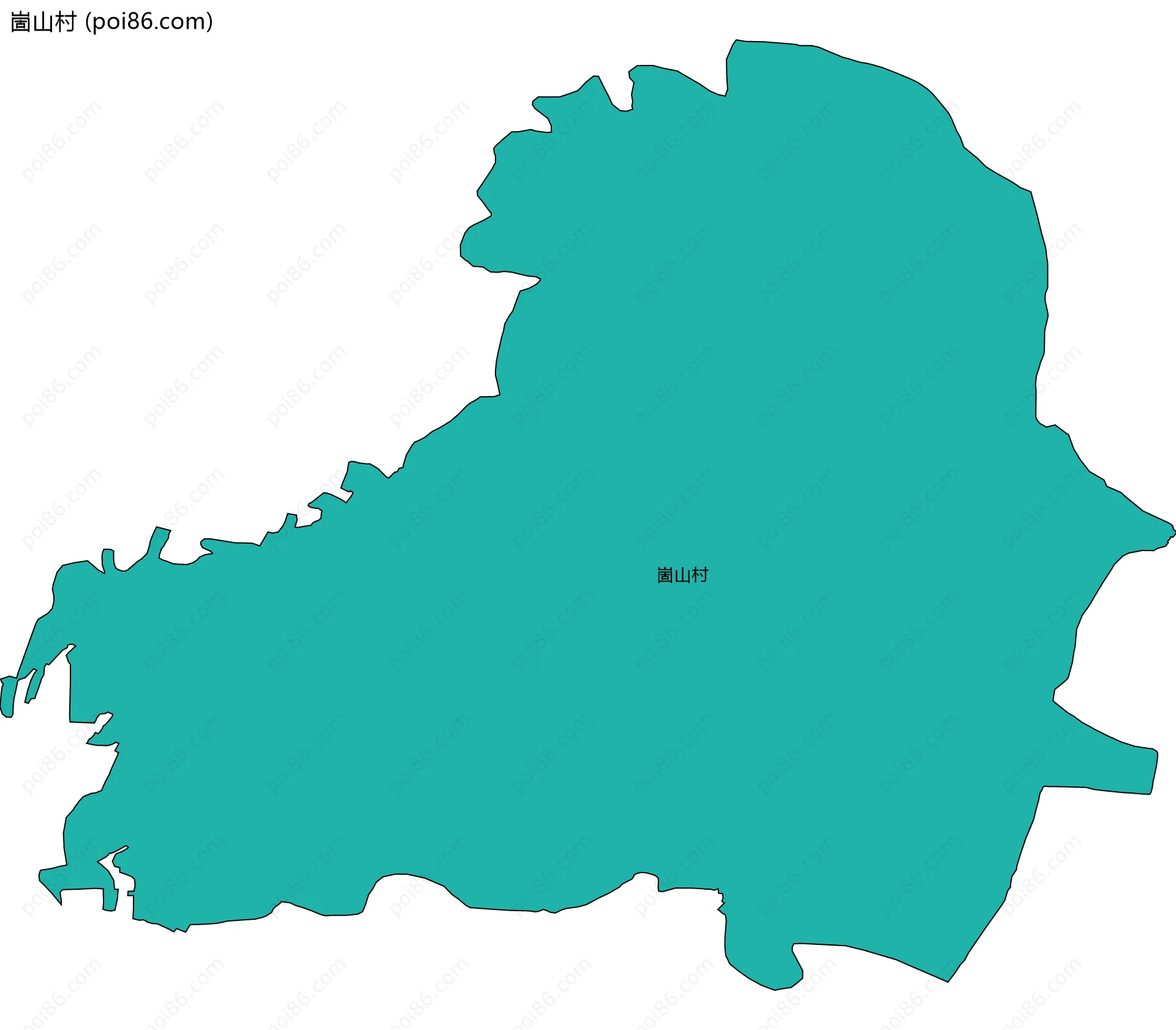 崮山村边界地图