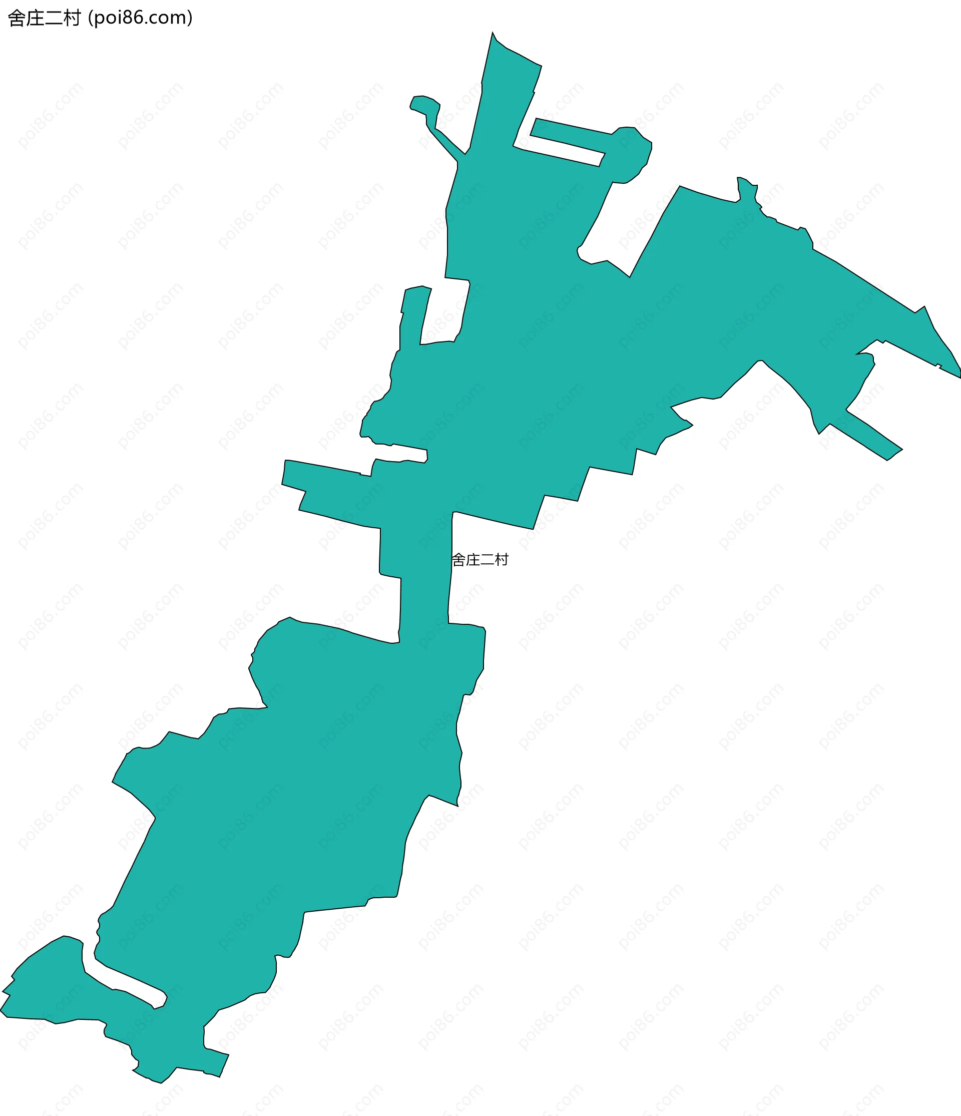 舍庄二村边界地图