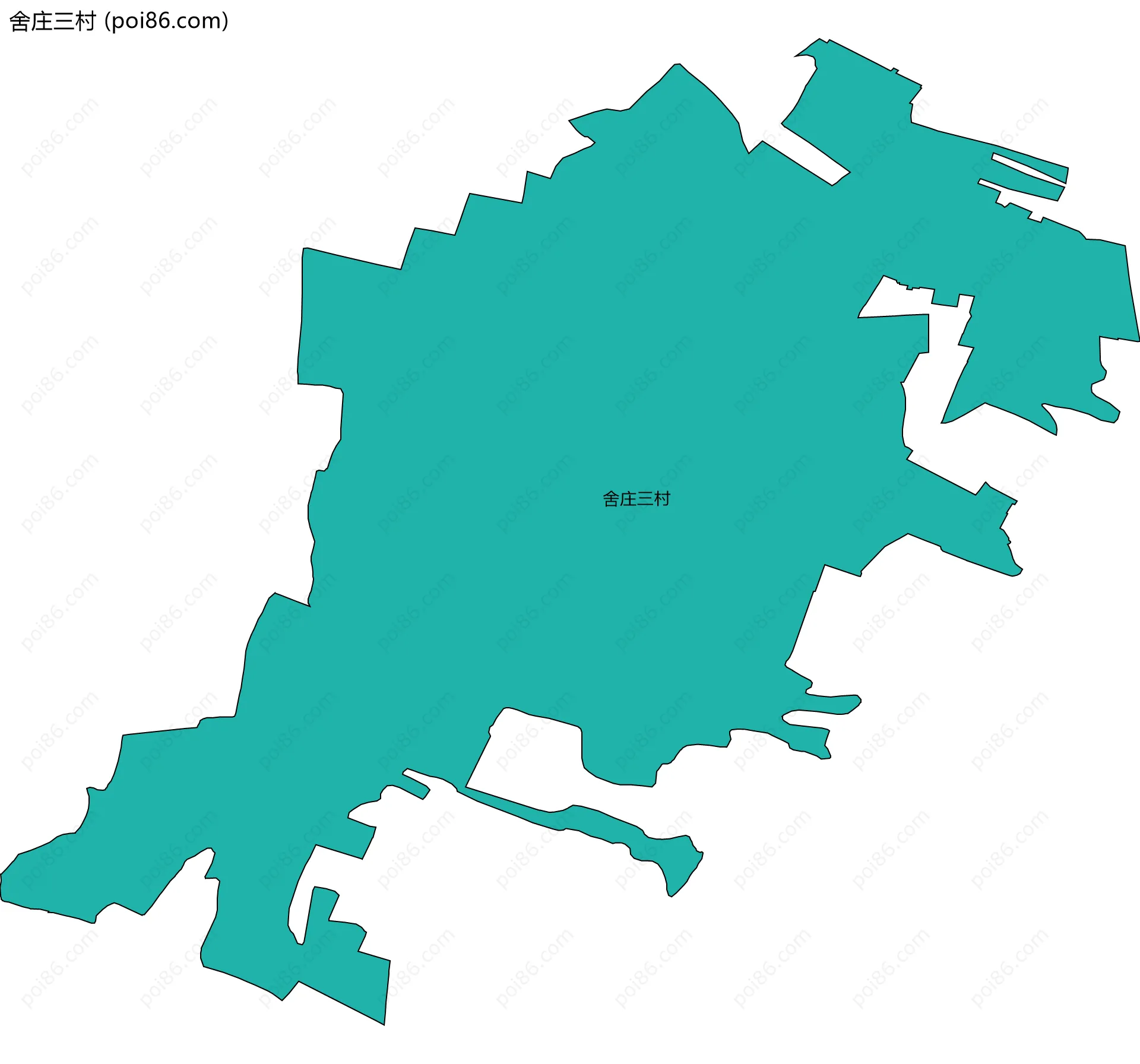 舍庄三村边界地图