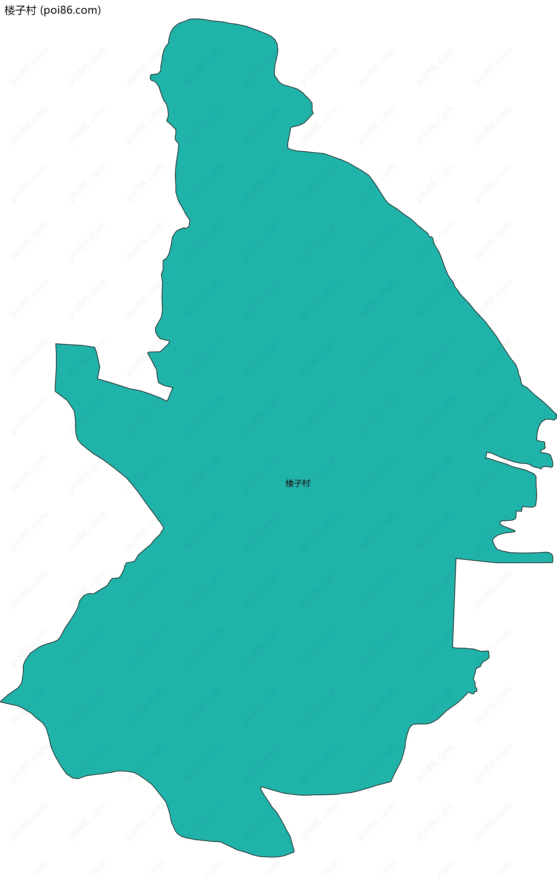 楼子村边界地图