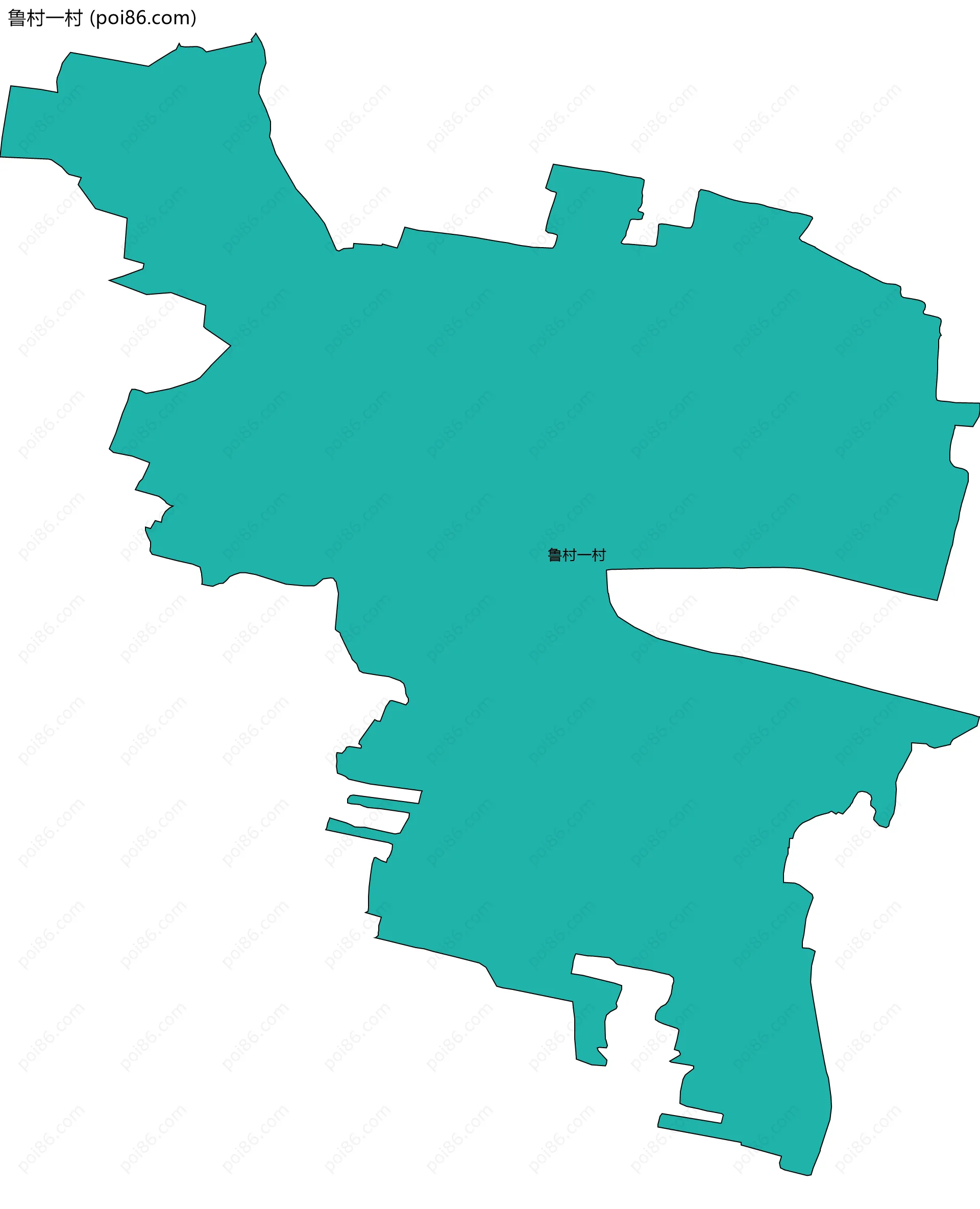 鲁村一村边界地图