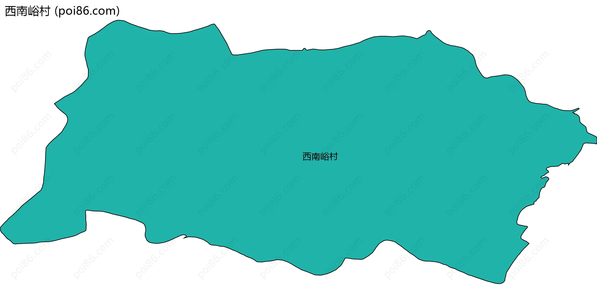 西南峪村边界地图