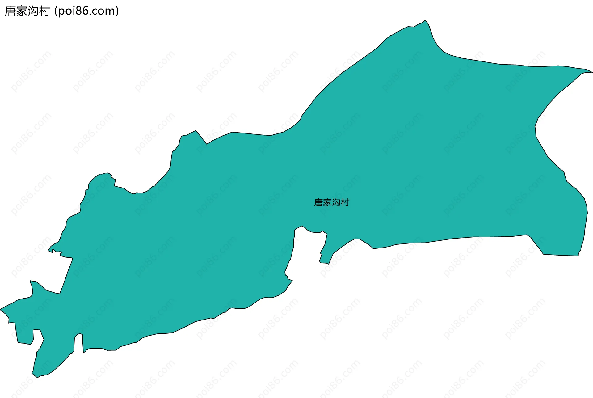 唐家沟村边界地图
