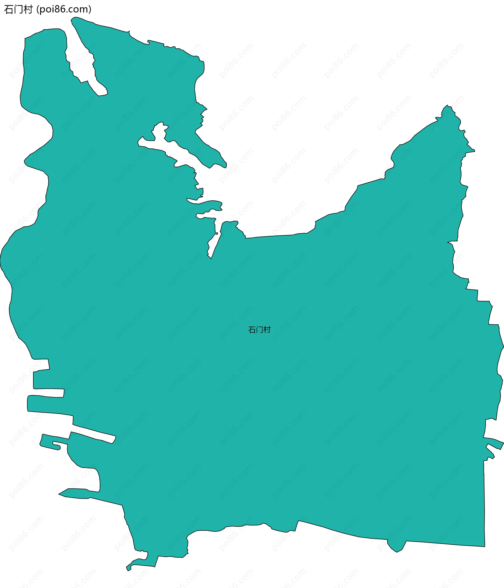 石门村边界地图