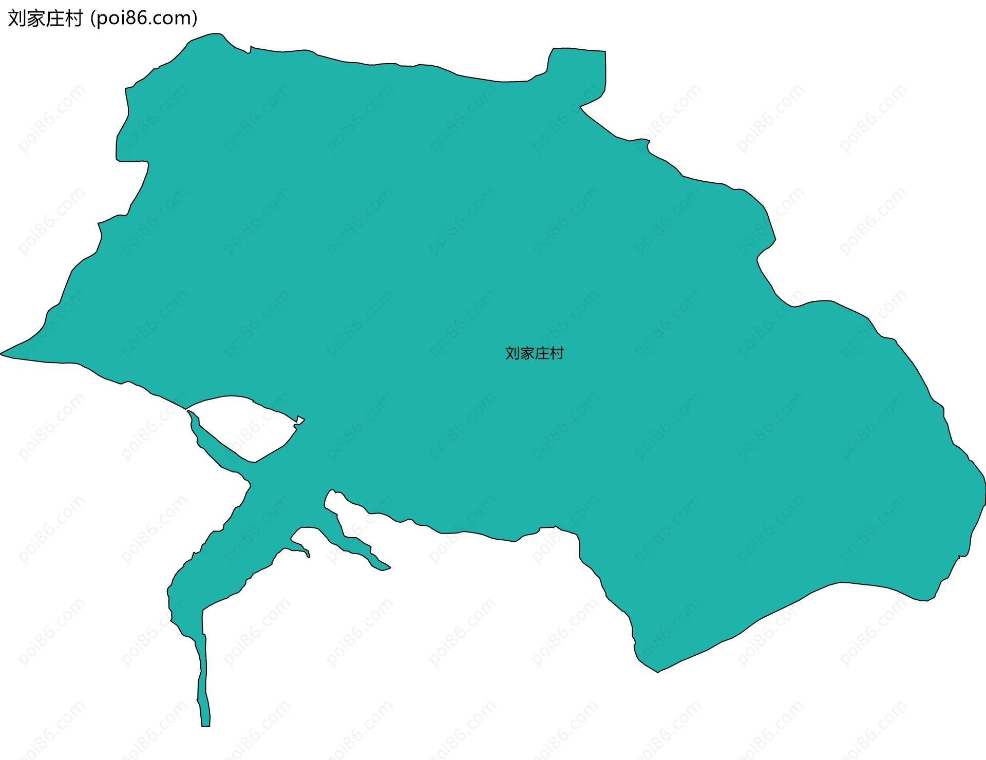 刘家庄村边界地图
