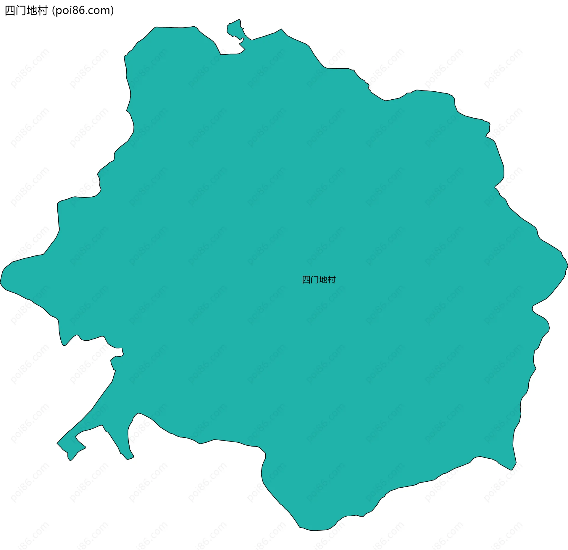 四门地村边界地图