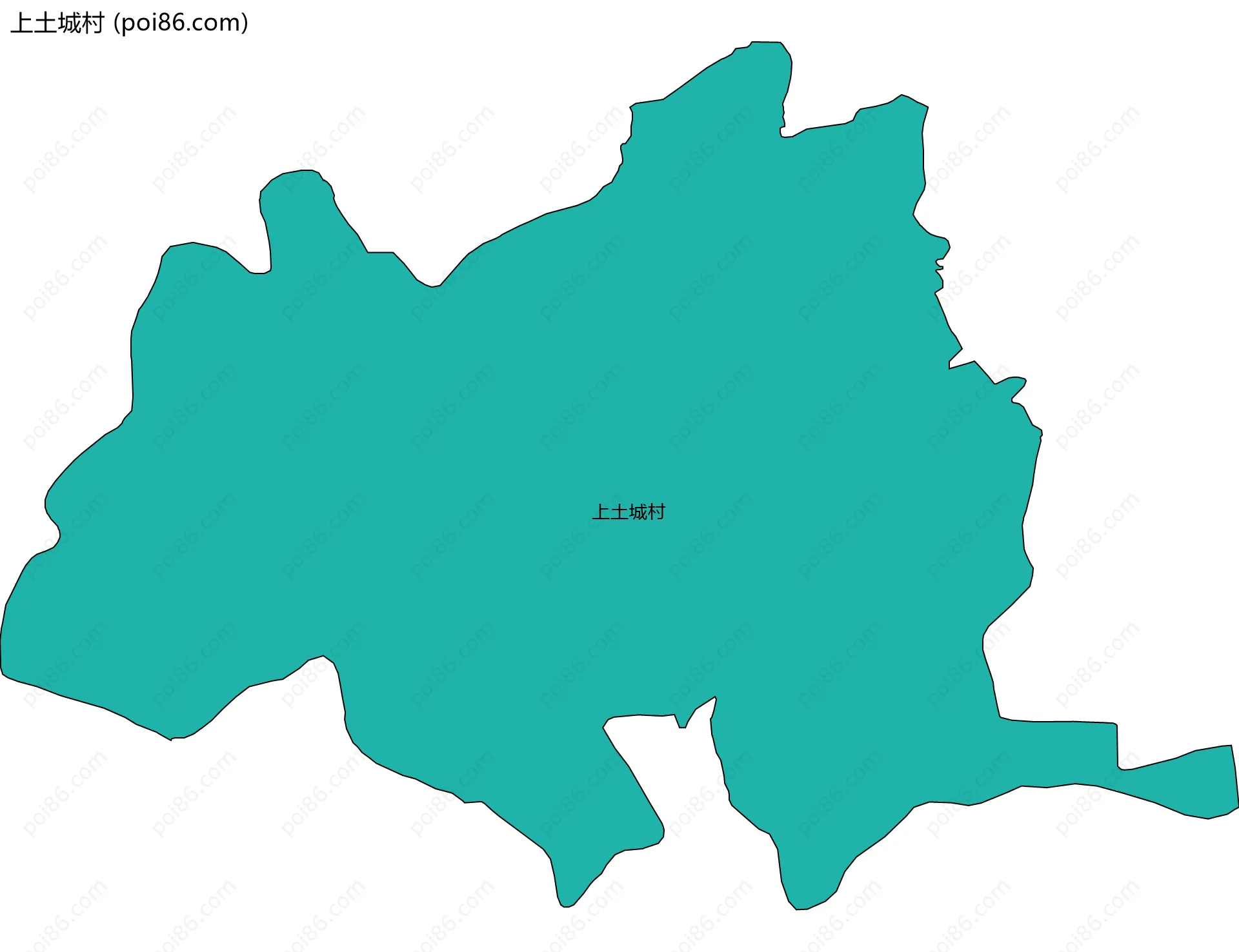 上土城村边界地图