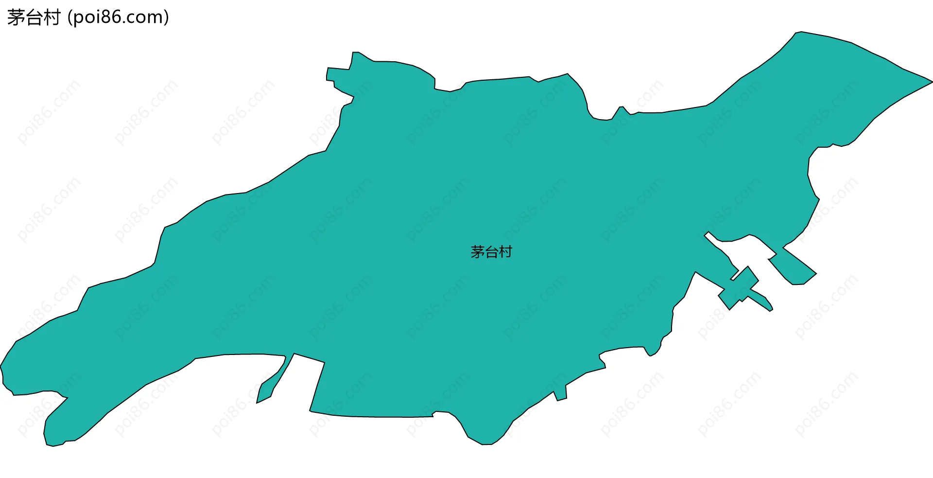茅台村边界地图