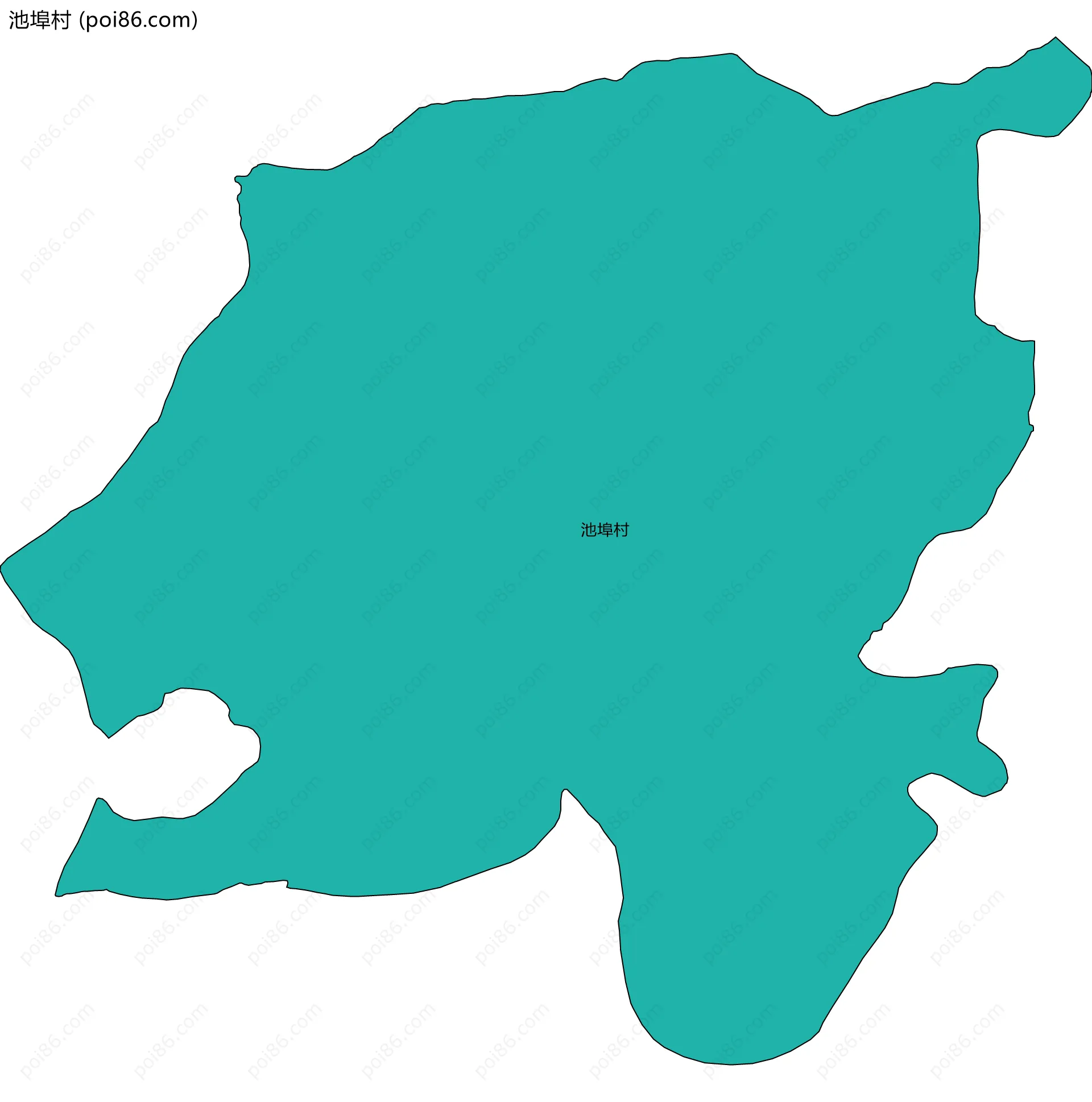 池埠村边界地图