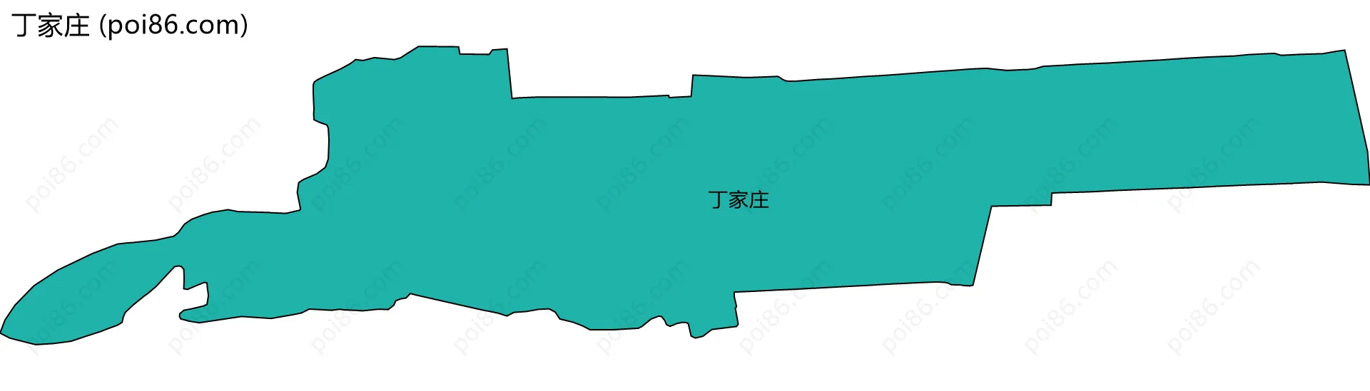 丁家庄边界地图