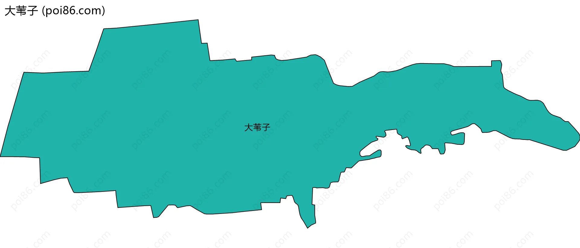 大苇子边界地图