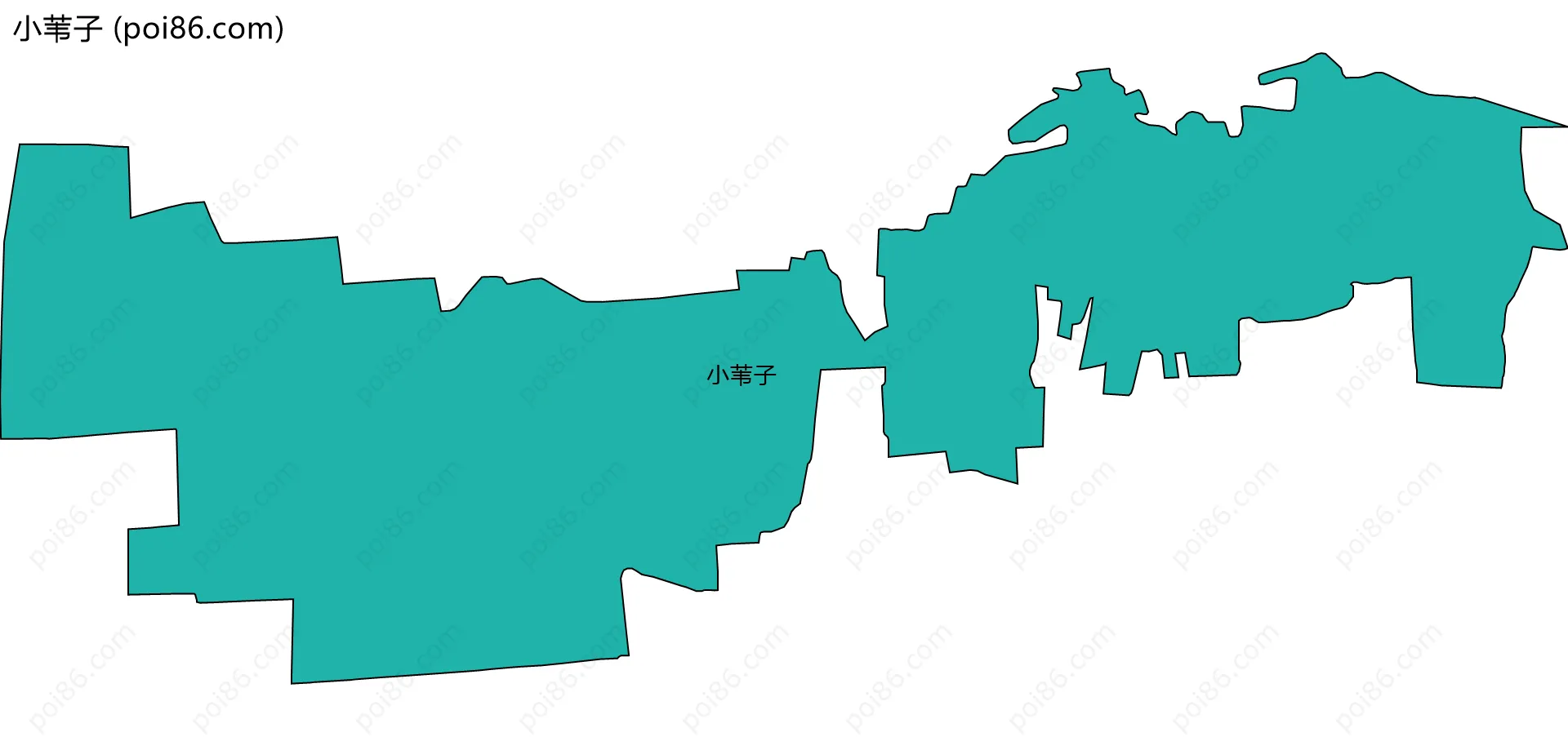 小苇子边界地图
