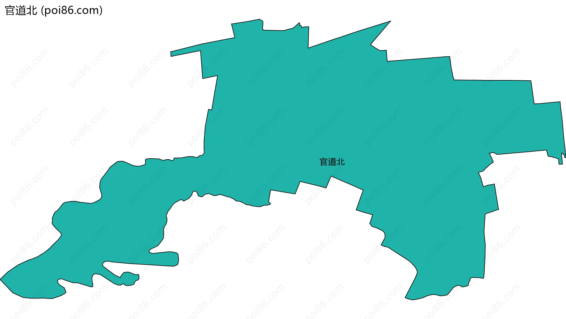 官道北边界地图