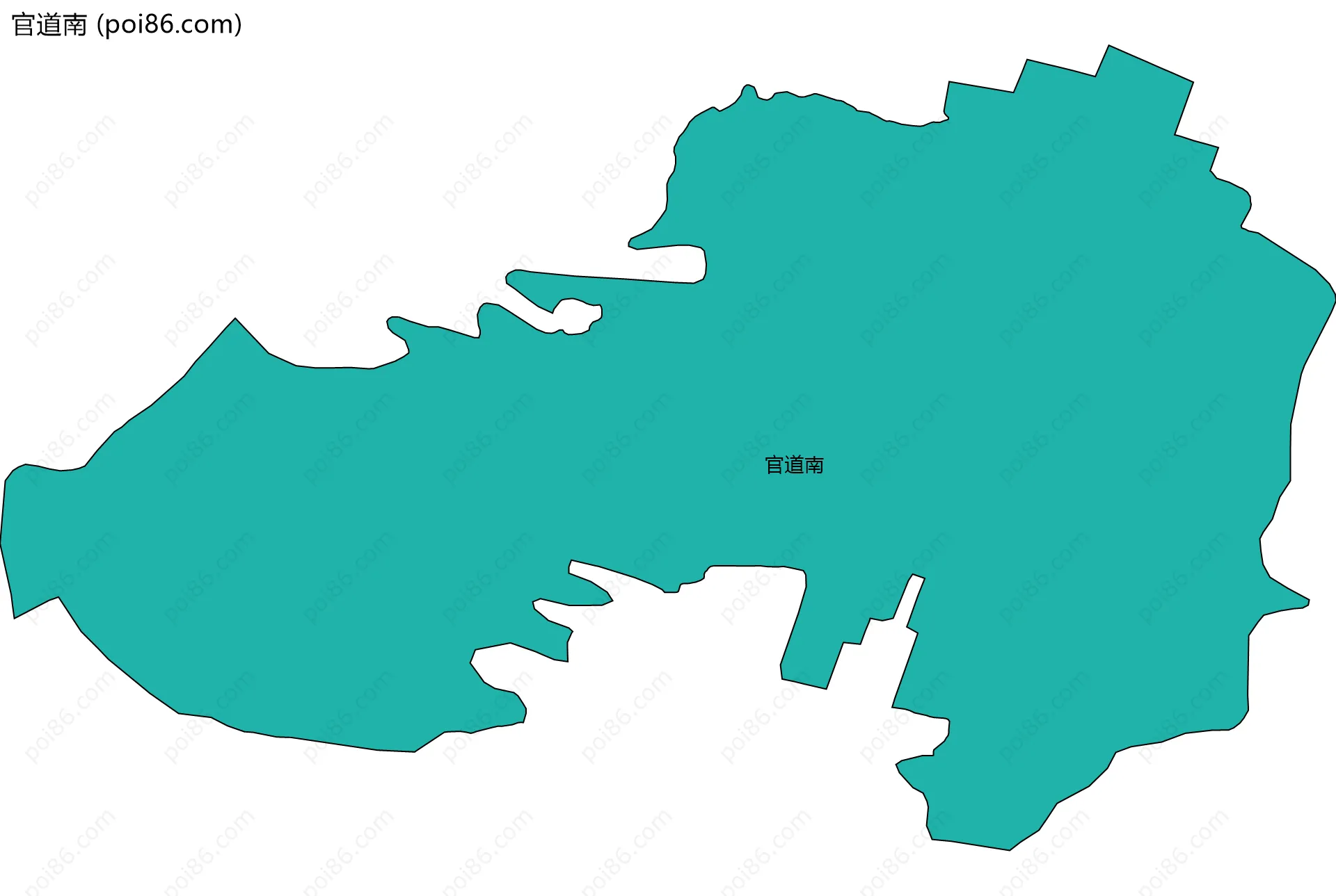 官道南边界地图