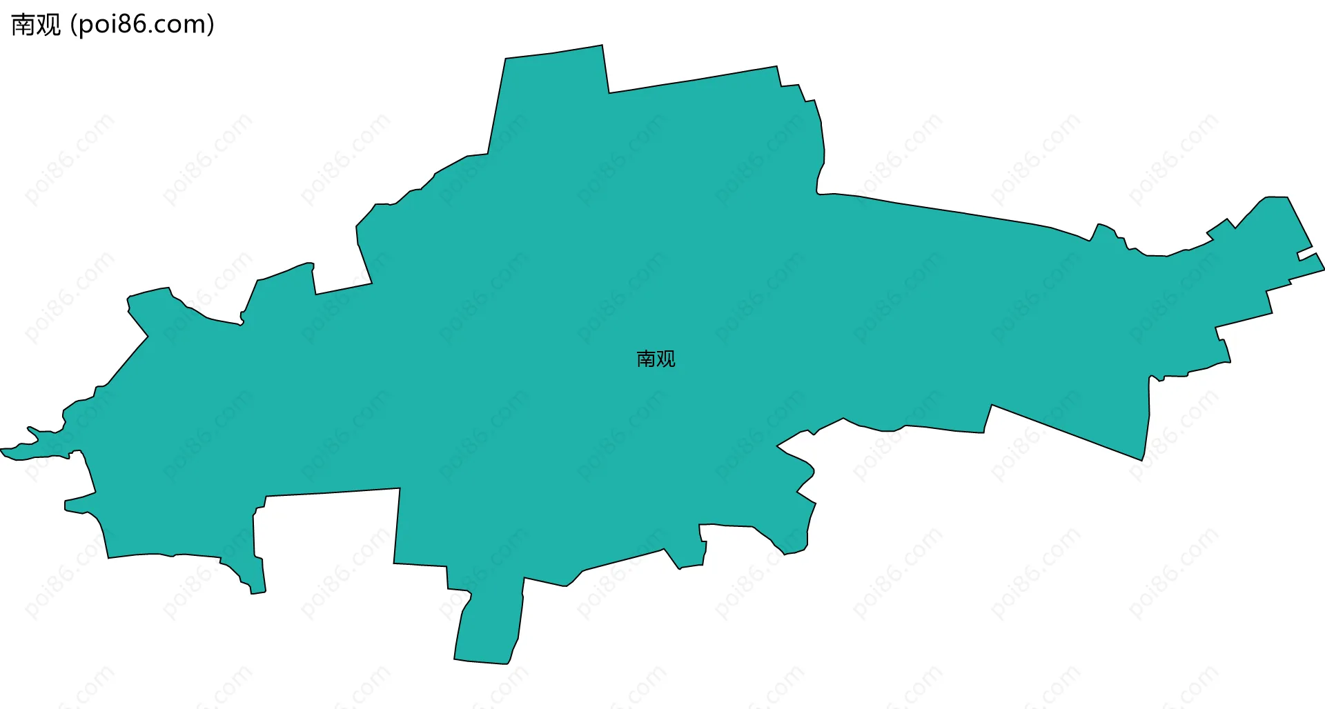 南观边界地图