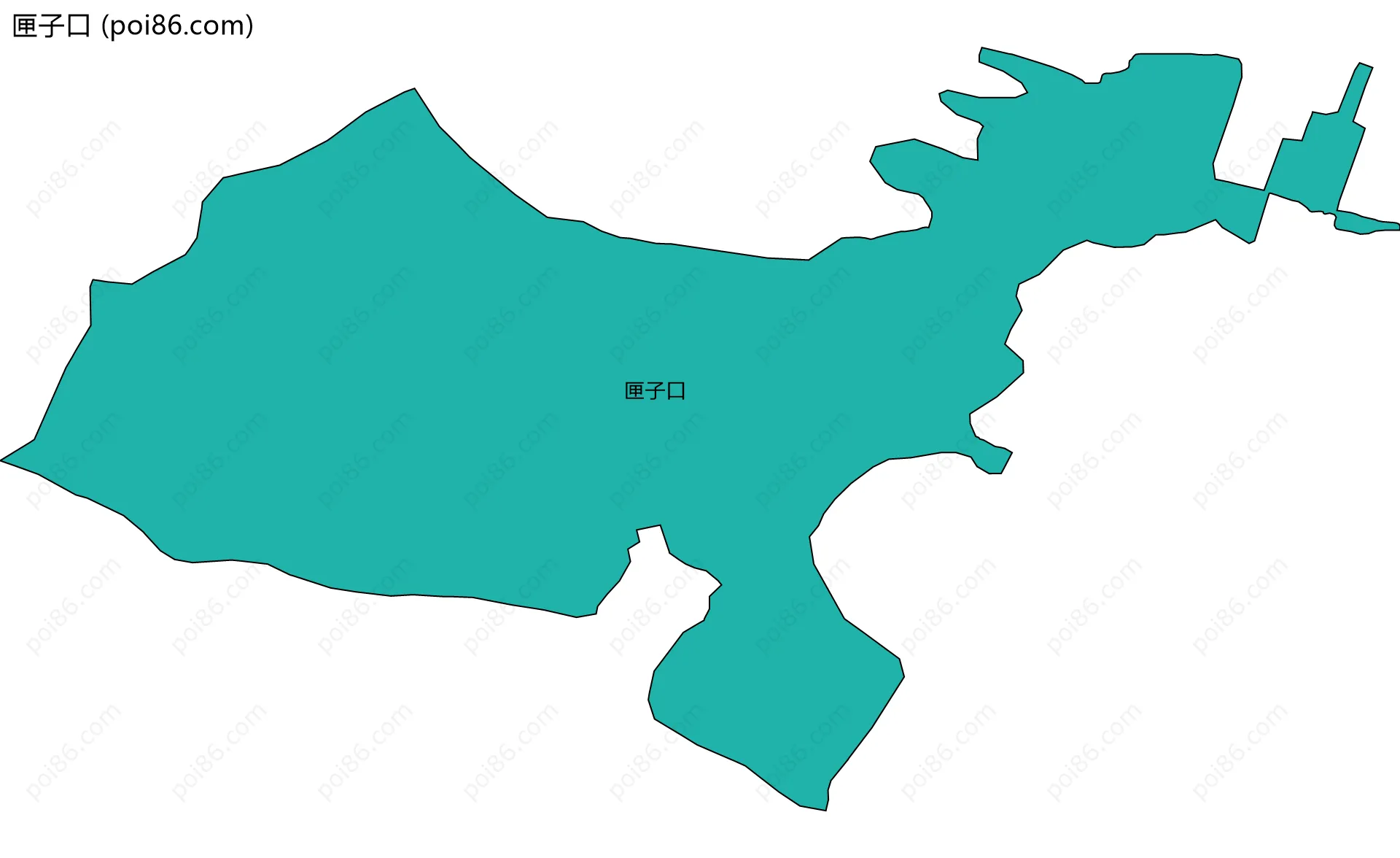 匣子口边界地图