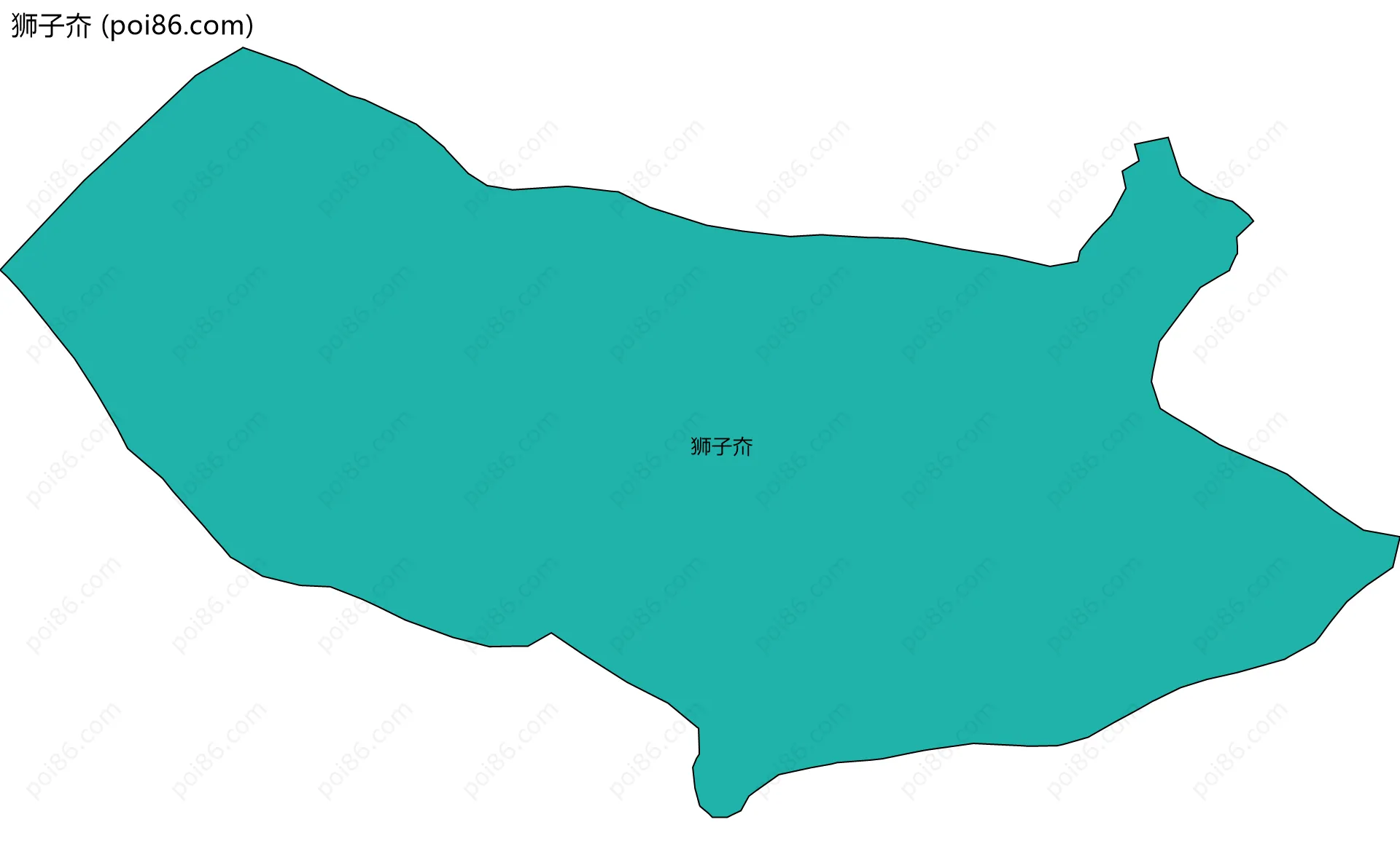 狮子夼边界地图