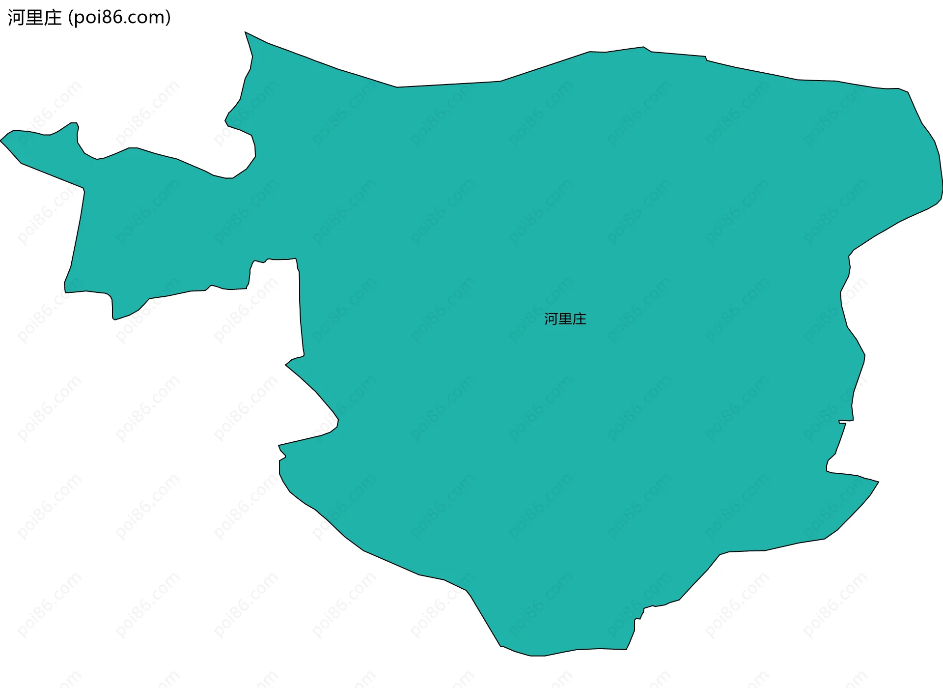 河里庄边界地图
