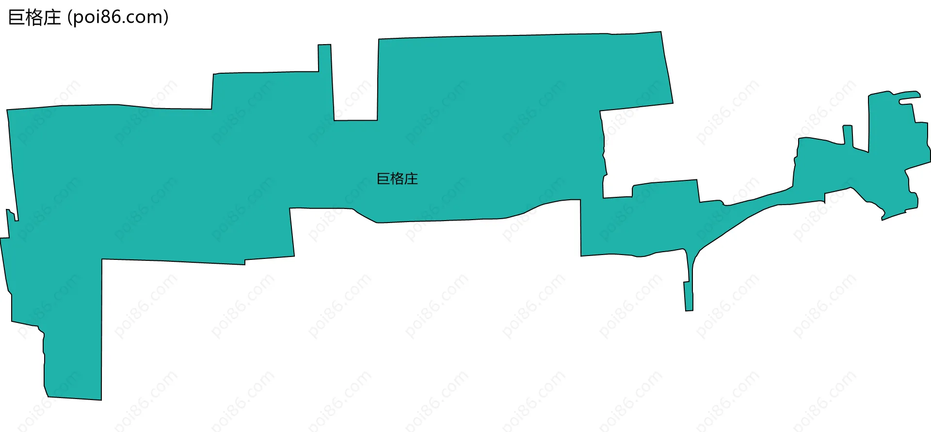 巨格庄边界地图