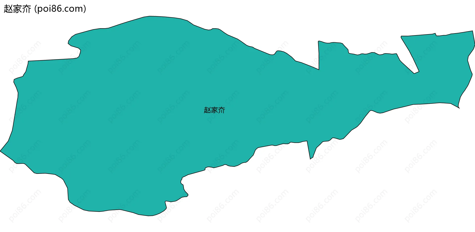 赵家夼边界地图
