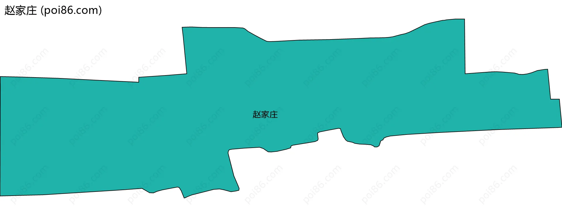 赵家庄边界地图
