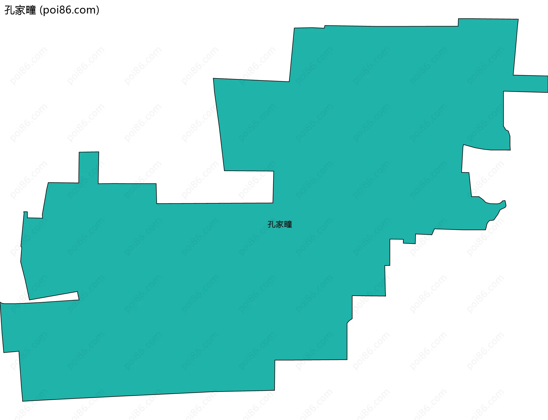 孔家疃边界地图