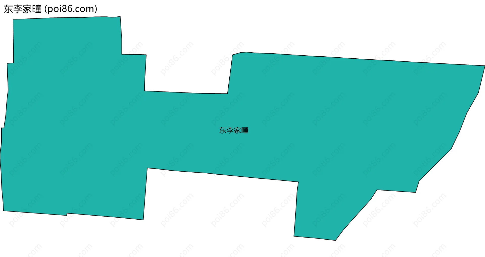 东李家疃边界地图