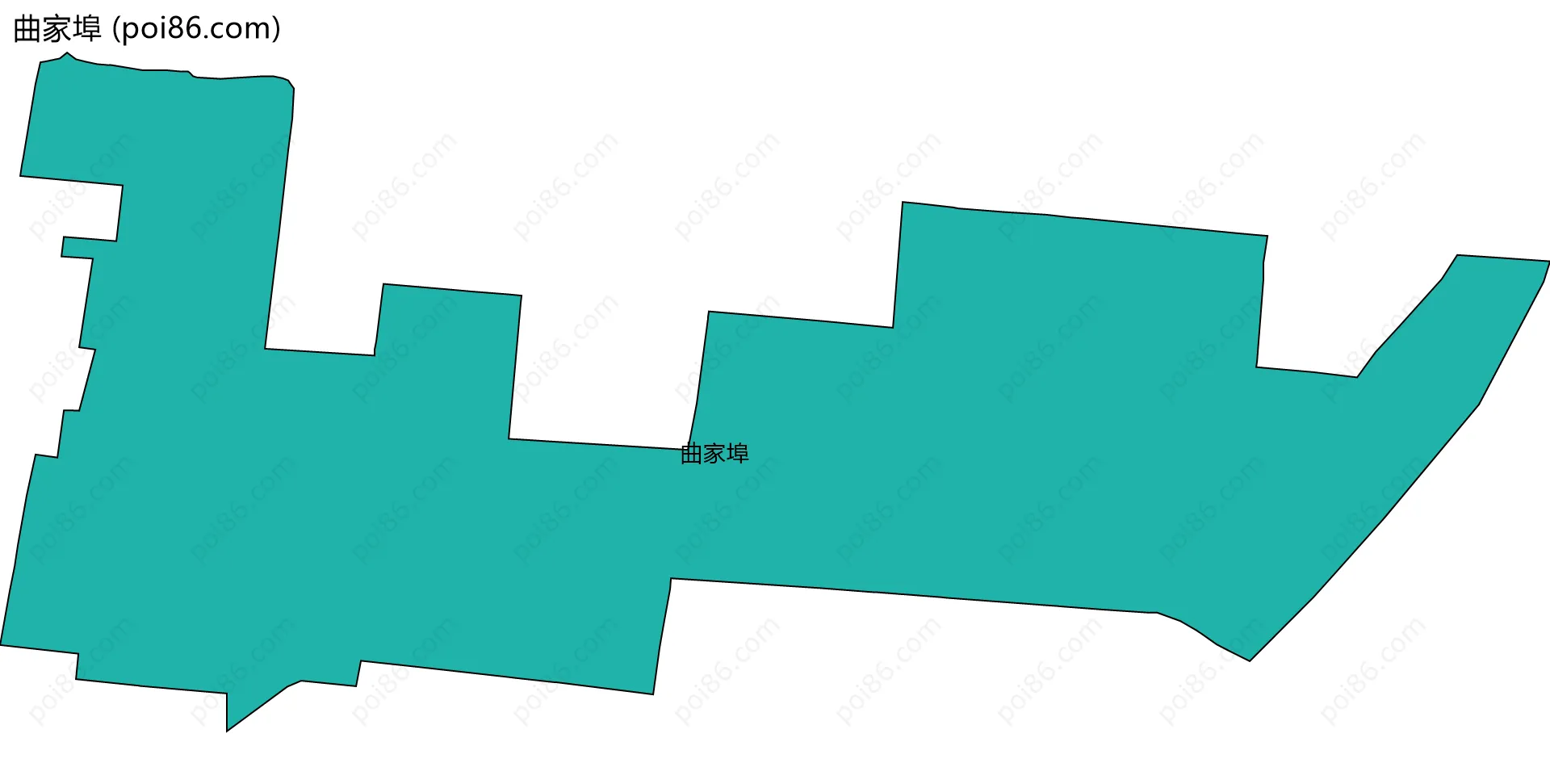 曲家埠边界地图