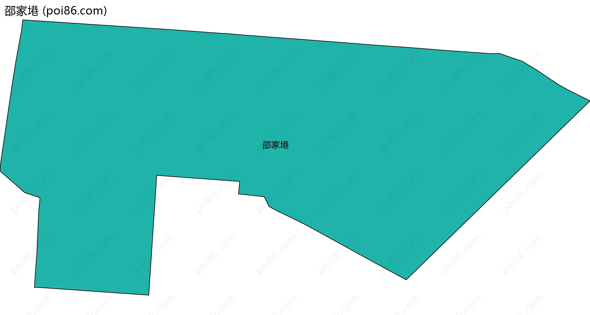 邵家塂边界地图