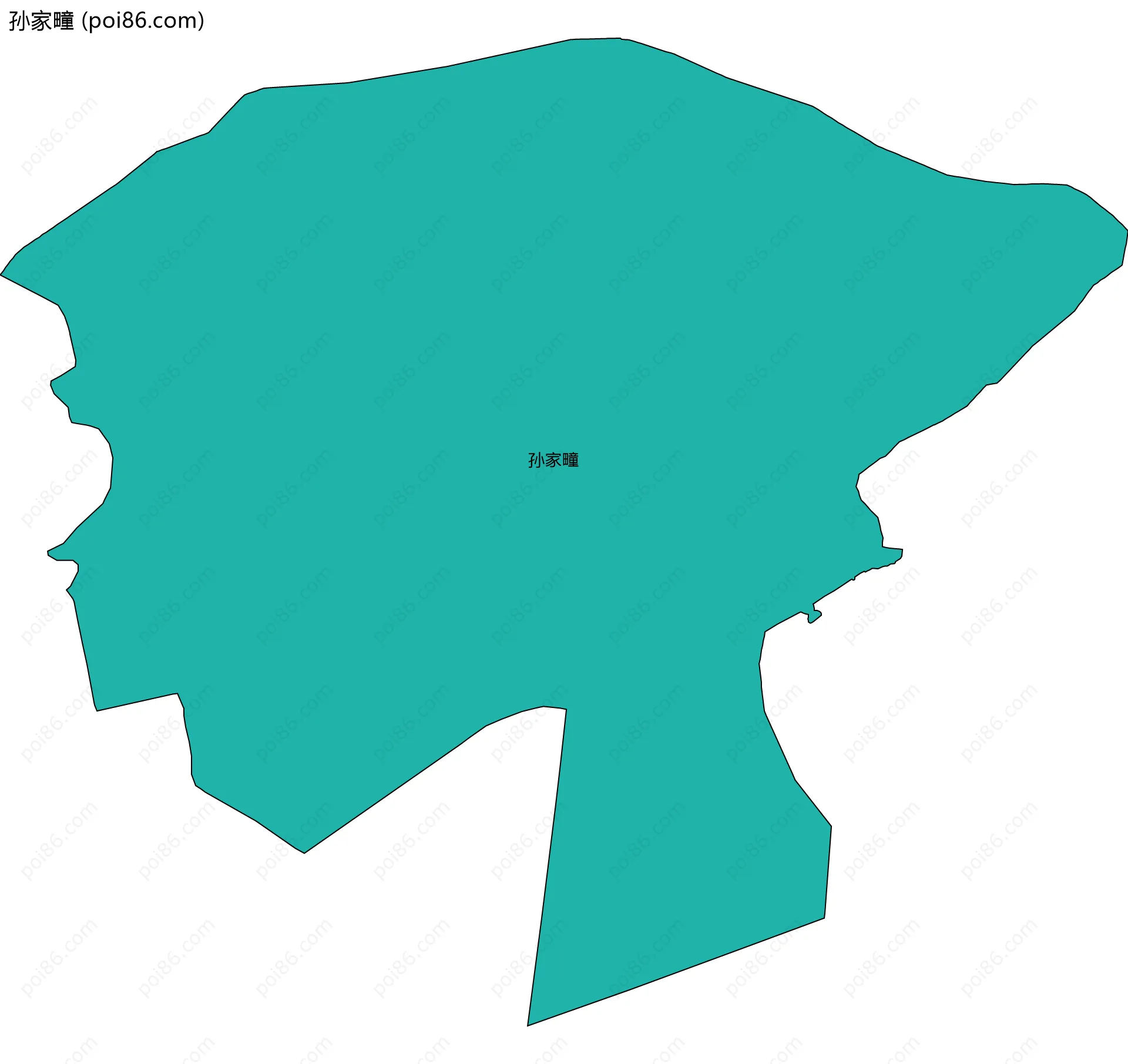 孙家疃边界地图