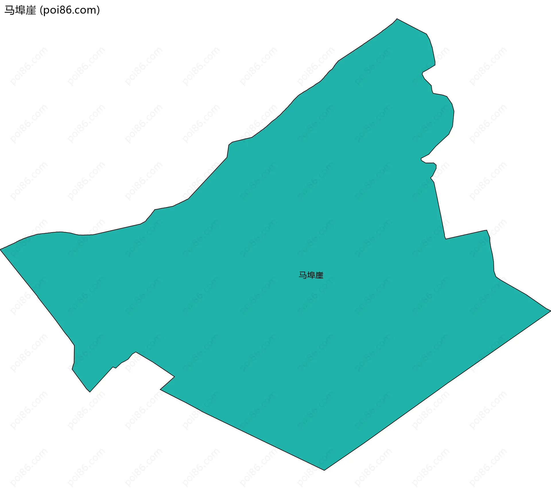 马埠崖边界地图