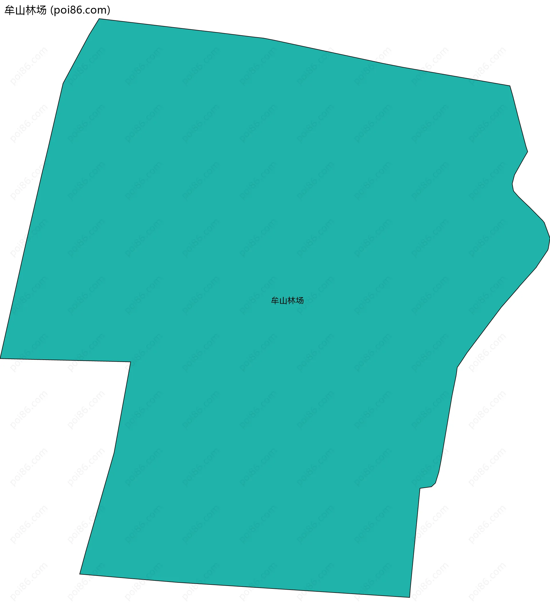 牟山林场边界地图